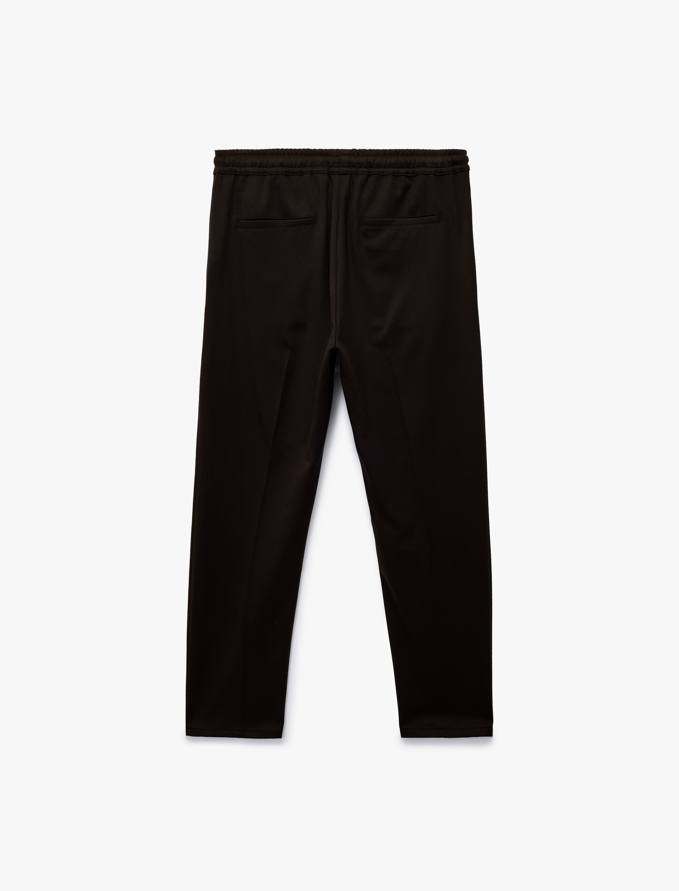   Viskon Karışımlı Cep Detaylı Rahat Kesim Beli Bağcıklı Pantolon