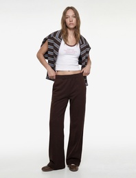 Rahat Kalıp Pamuklu Cepli Beli Lastikli İspanyol Paça Eşofman Altı