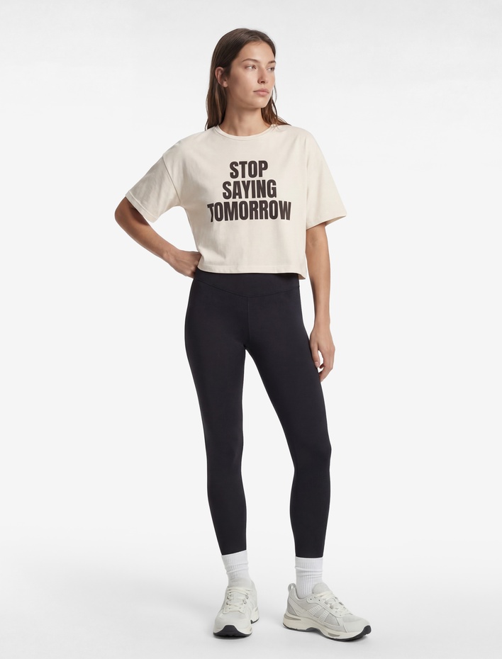  Kısa Kollu Bisiklet Yaka Baskılı Spor Tişört