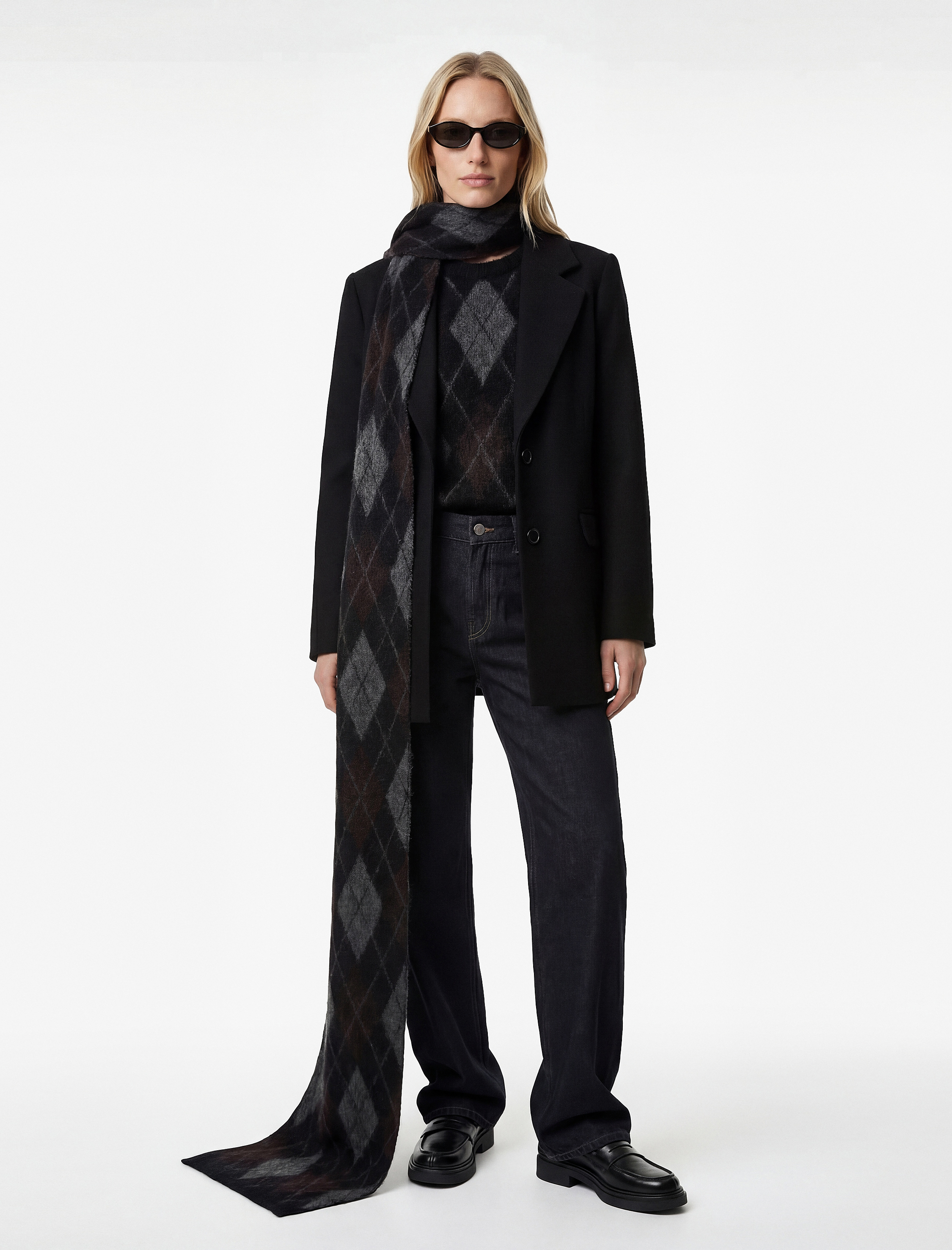   Kemerli Kaşe Kaban Cepli Uzun Kollu