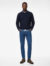 Pamuklu Cepli Normal Bel Slim Fit Jean Pantolon - Brad Jean