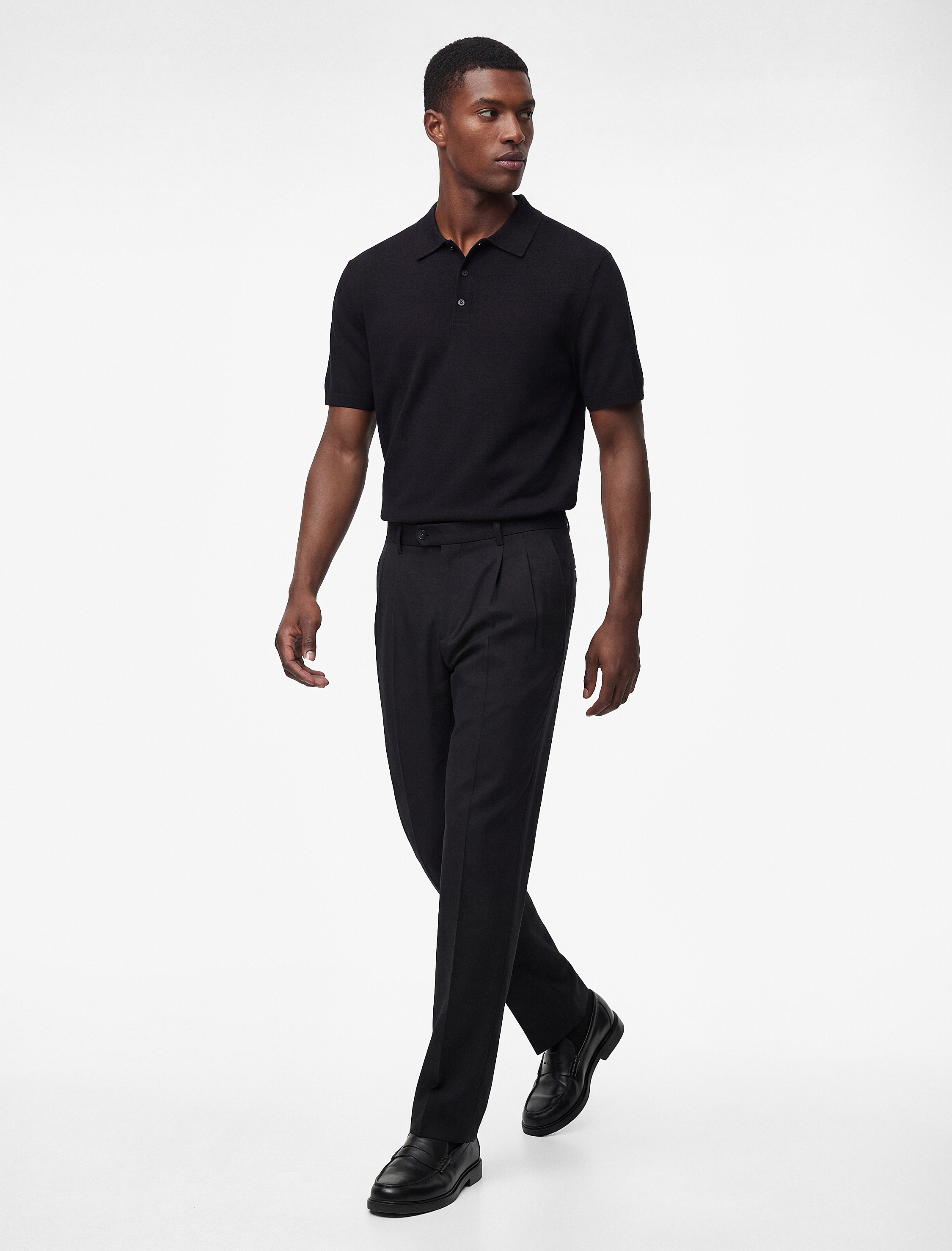   Regular Fit Kol Detaylı Düğmeli Polo Yaka Kısa Kollu Triko Tişört