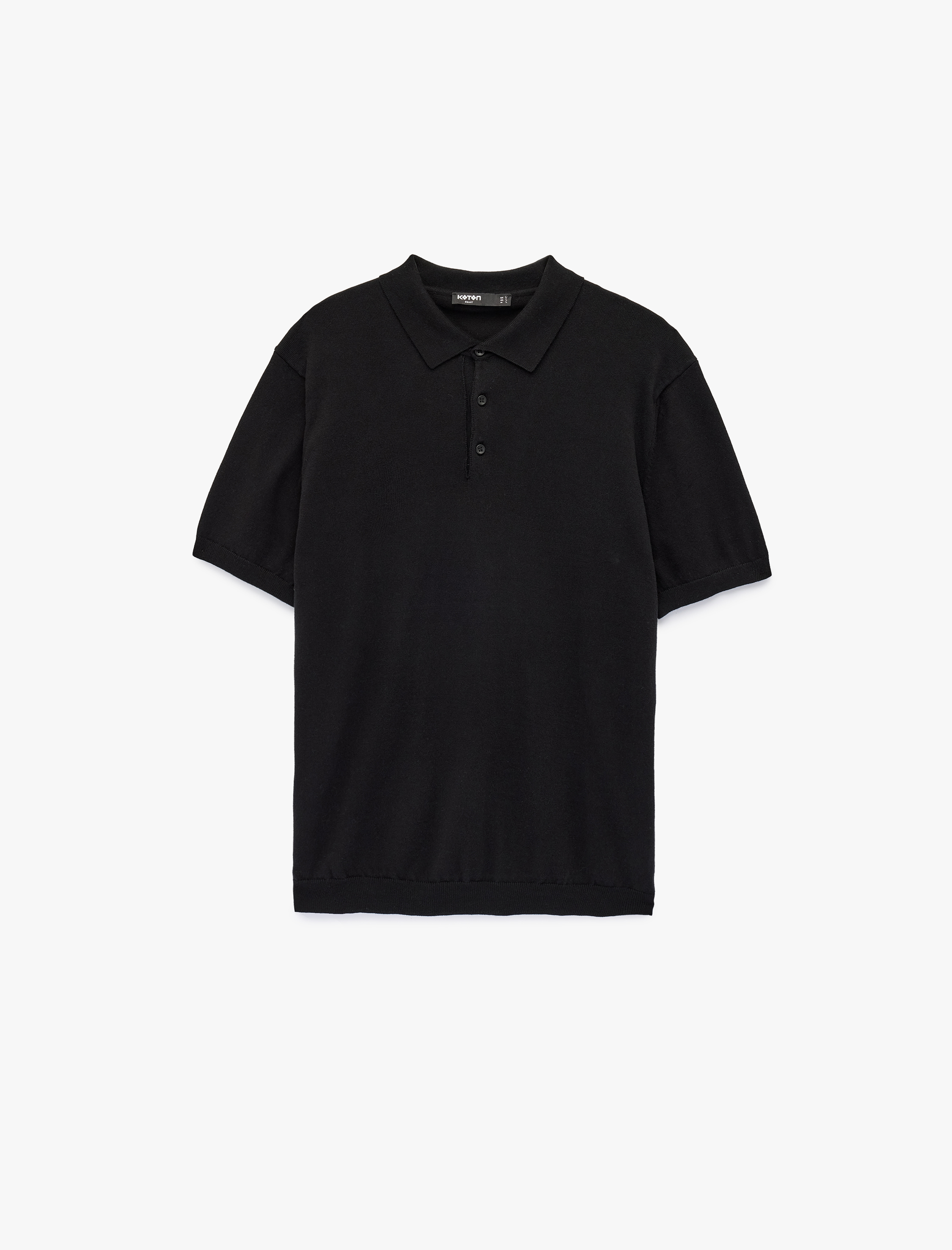   Regular Fit Kol Detaylı Düğmeli Polo Yaka Kısa Kollu Triko Tişört