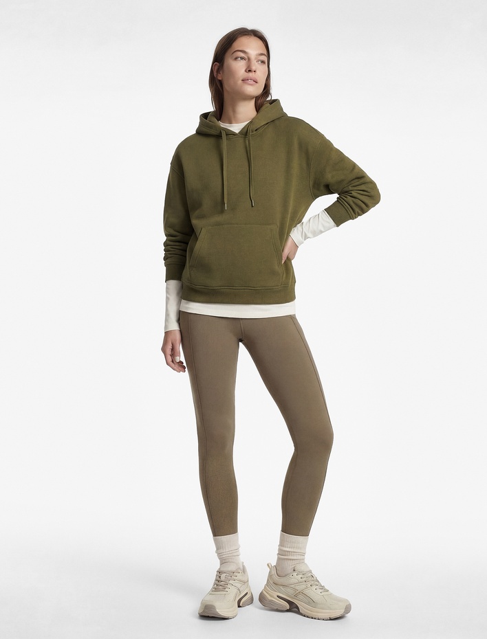  Uzun Kollu Cepli Kapüşonlu Oversize Sweatshirt