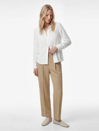 Yüksek Bel Pileli Havuç Pantolon