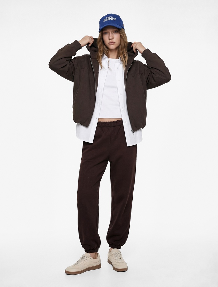  Cep Detaylı Rahat Kalıp Beli Lastikli Jogger Eşofman Altı