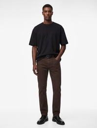 Pamuklu Cepli Düğmeli Regular Fit Pantolon