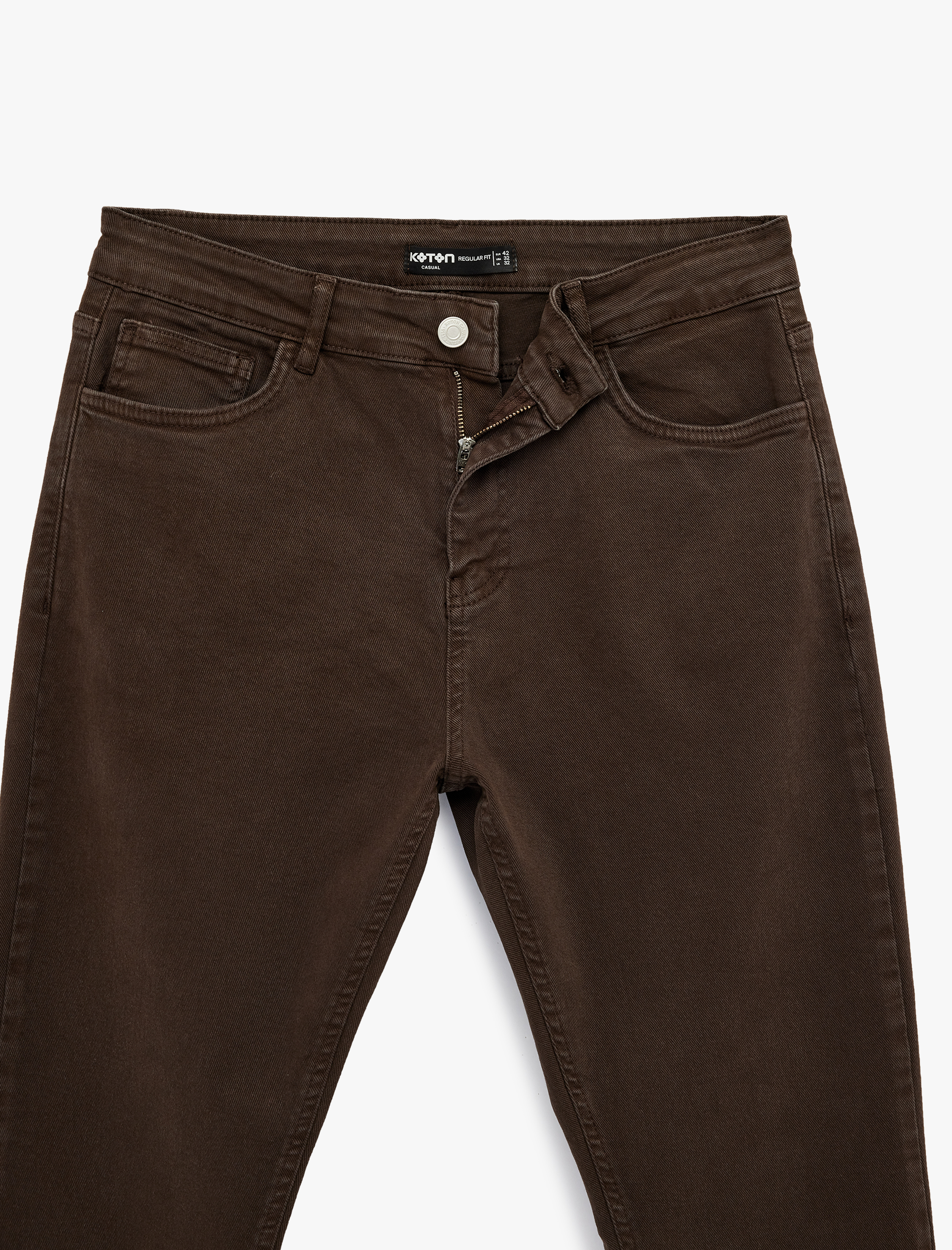   Pamuklu Cepli Düğmeli Regular Fit Pantolon