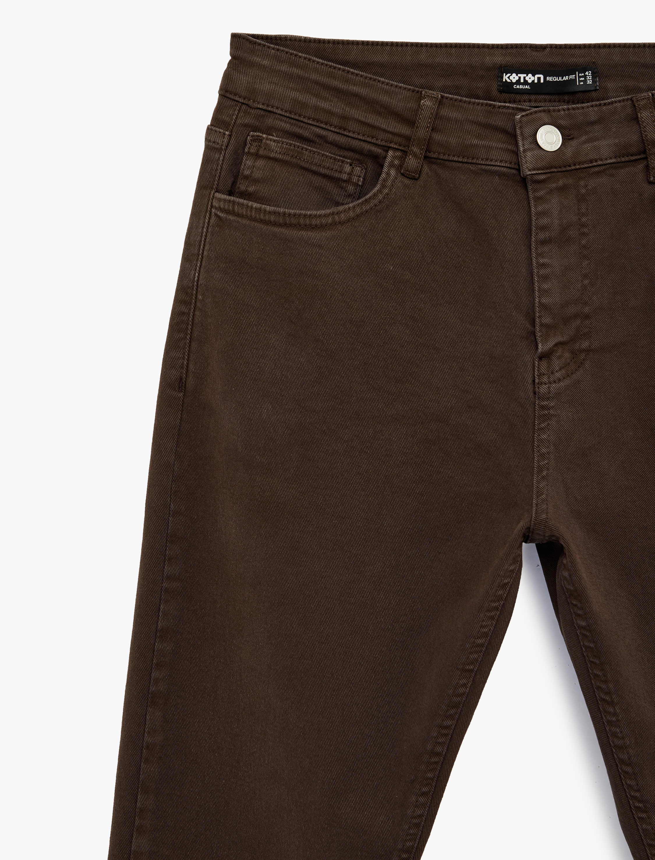   Pamuklu Cepli Düğmeli Regular Fit Pantolon