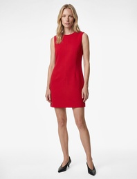 Kolsuz Bisiklet Yaka A Kesim Mini Elbise