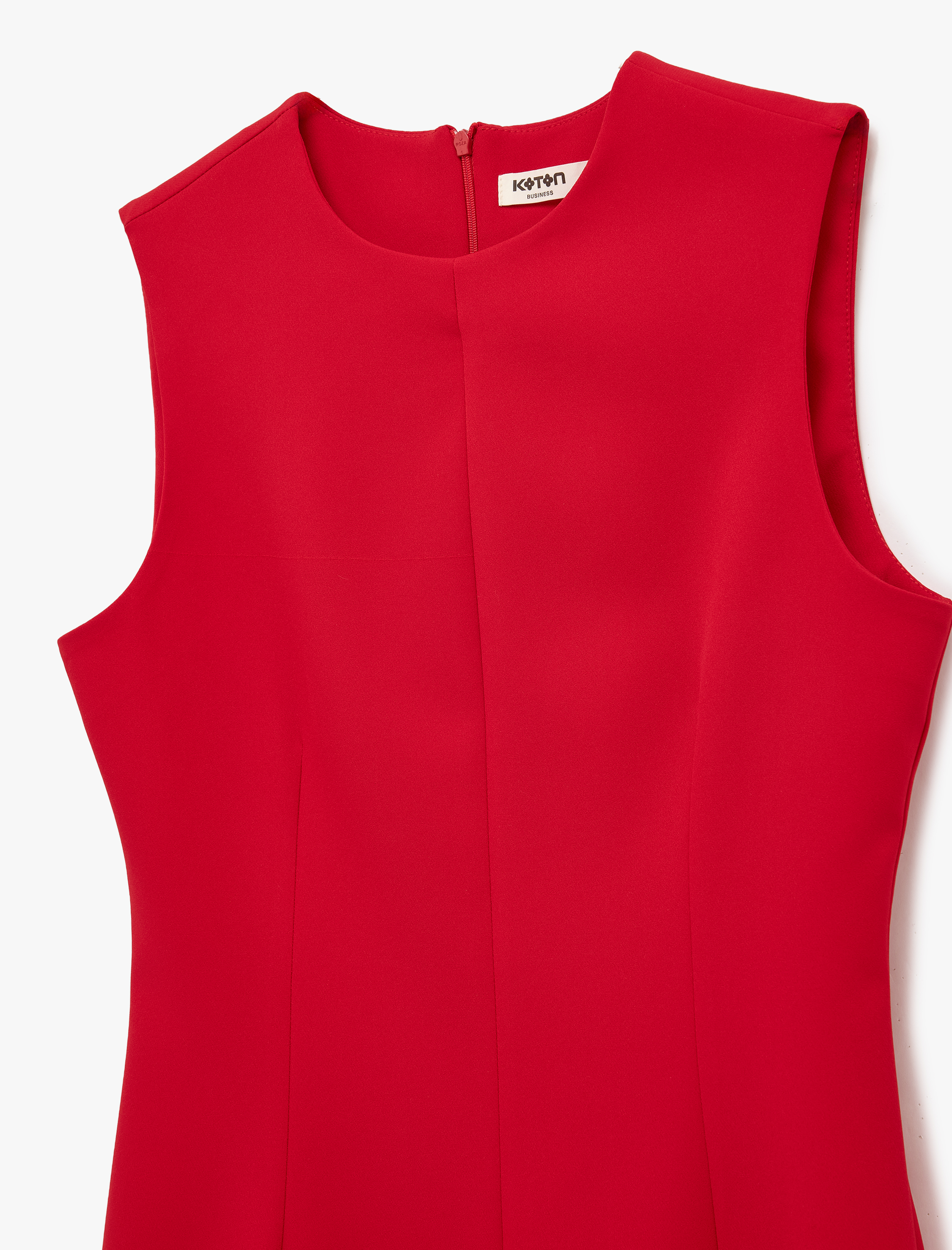   Kolsuz Bisiklet Yaka A Kesim Mini Elbise