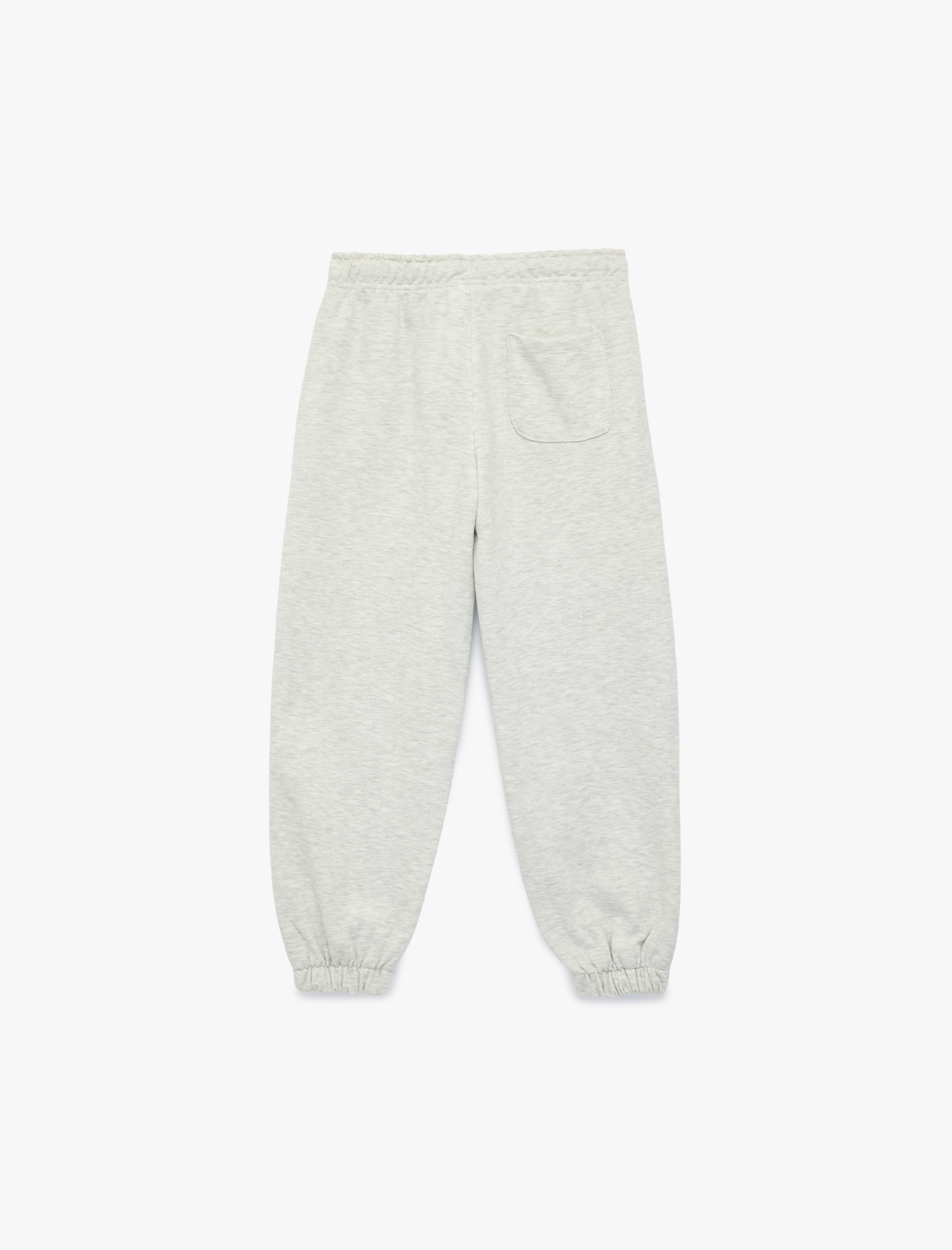  Erkek Çocuk Baskı Detaylı Beli Lastikli Pamuklu Oversize Jogger Eşofman Altı