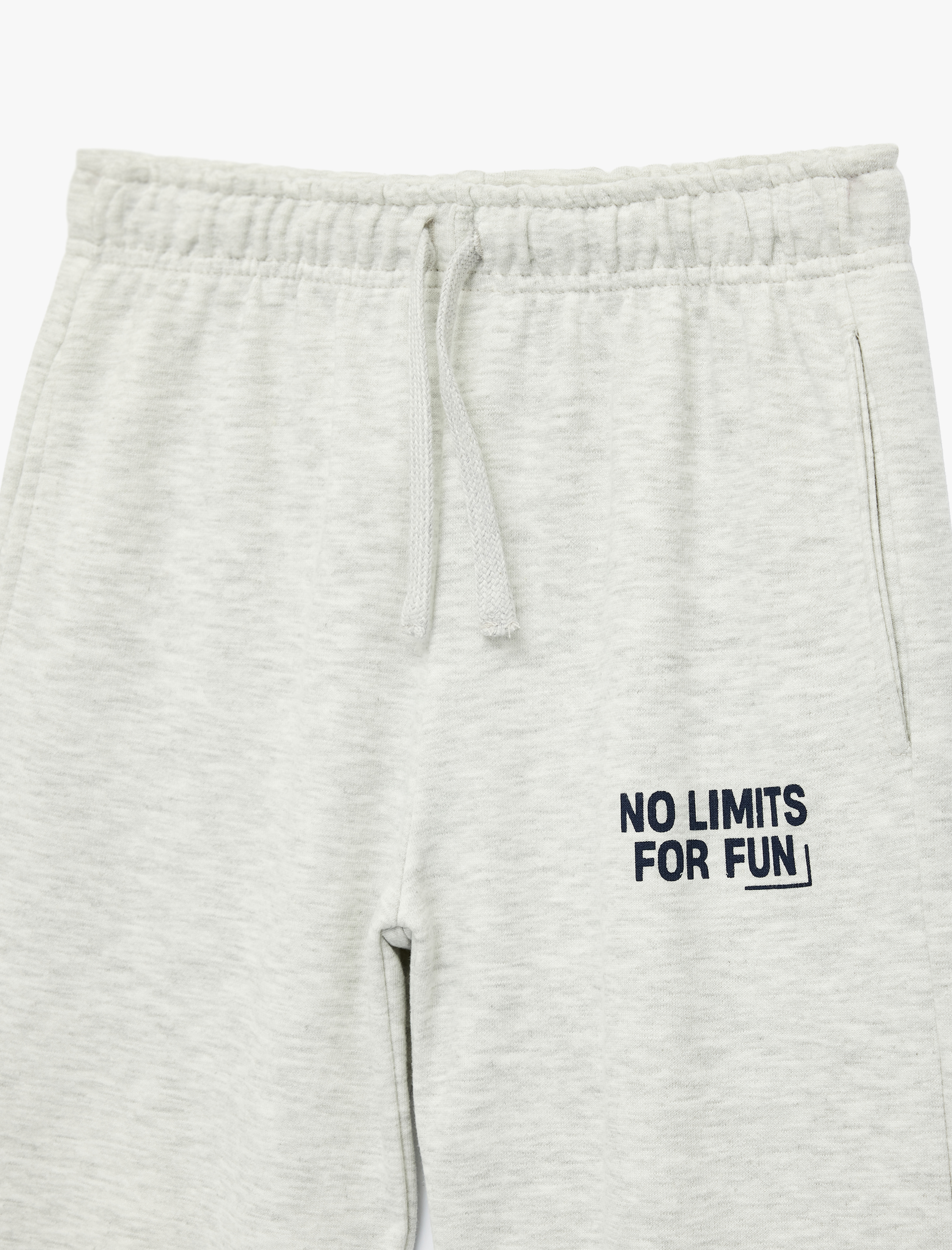  Erkek Çocuk Baskı Detaylı Beli Lastikli Pamuklu Oversize Jogger Eşofman Altı