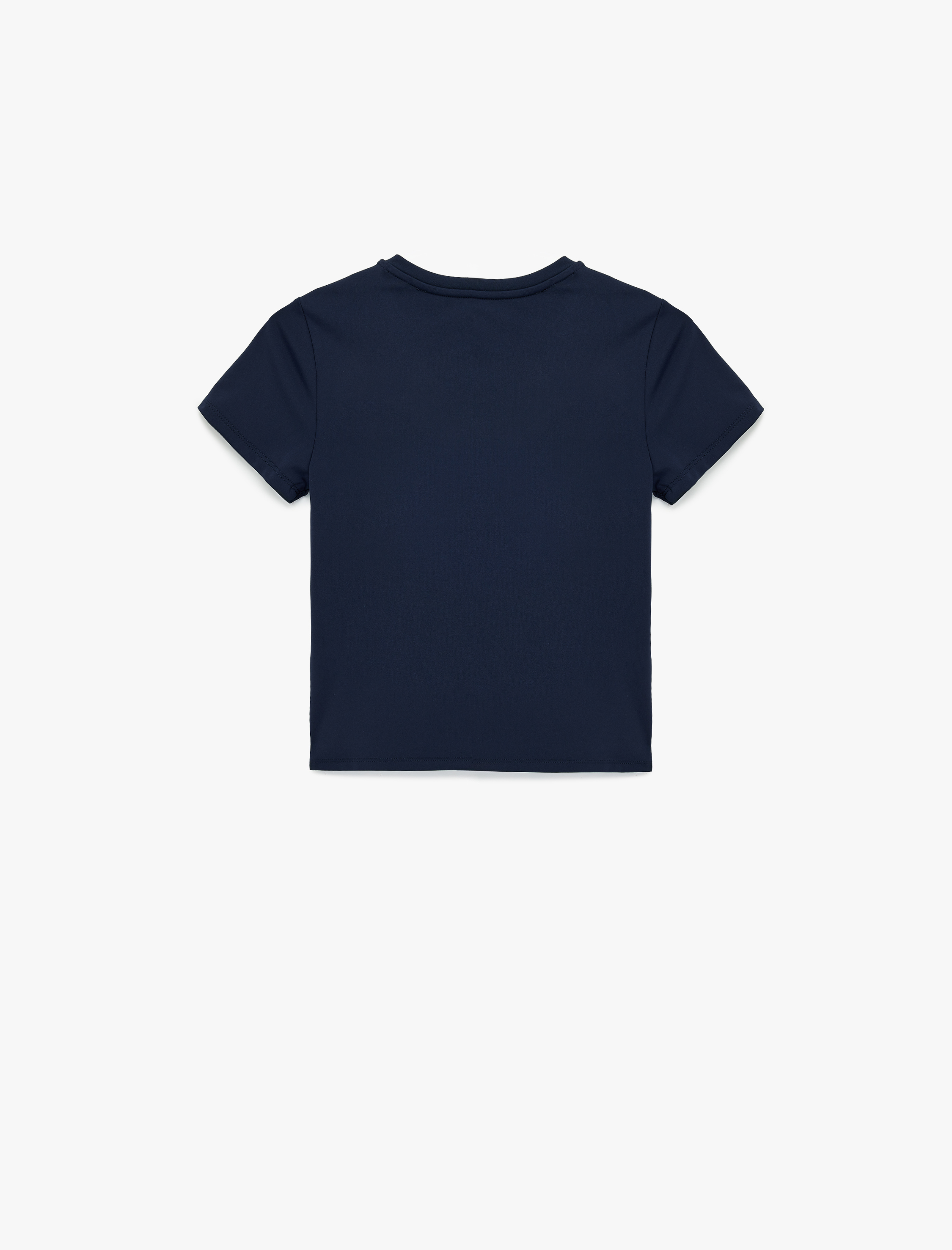   Slim Fit Kısa Kollu Bisiklet Yaka Spor Tişört