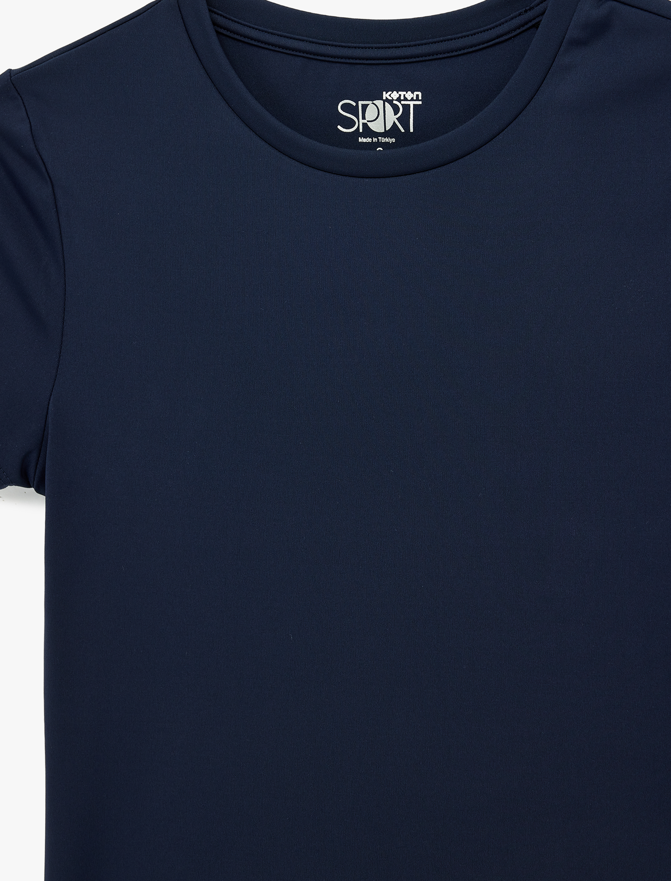   Slim Fit Kısa Kollu Bisiklet Yaka Spor Tişört