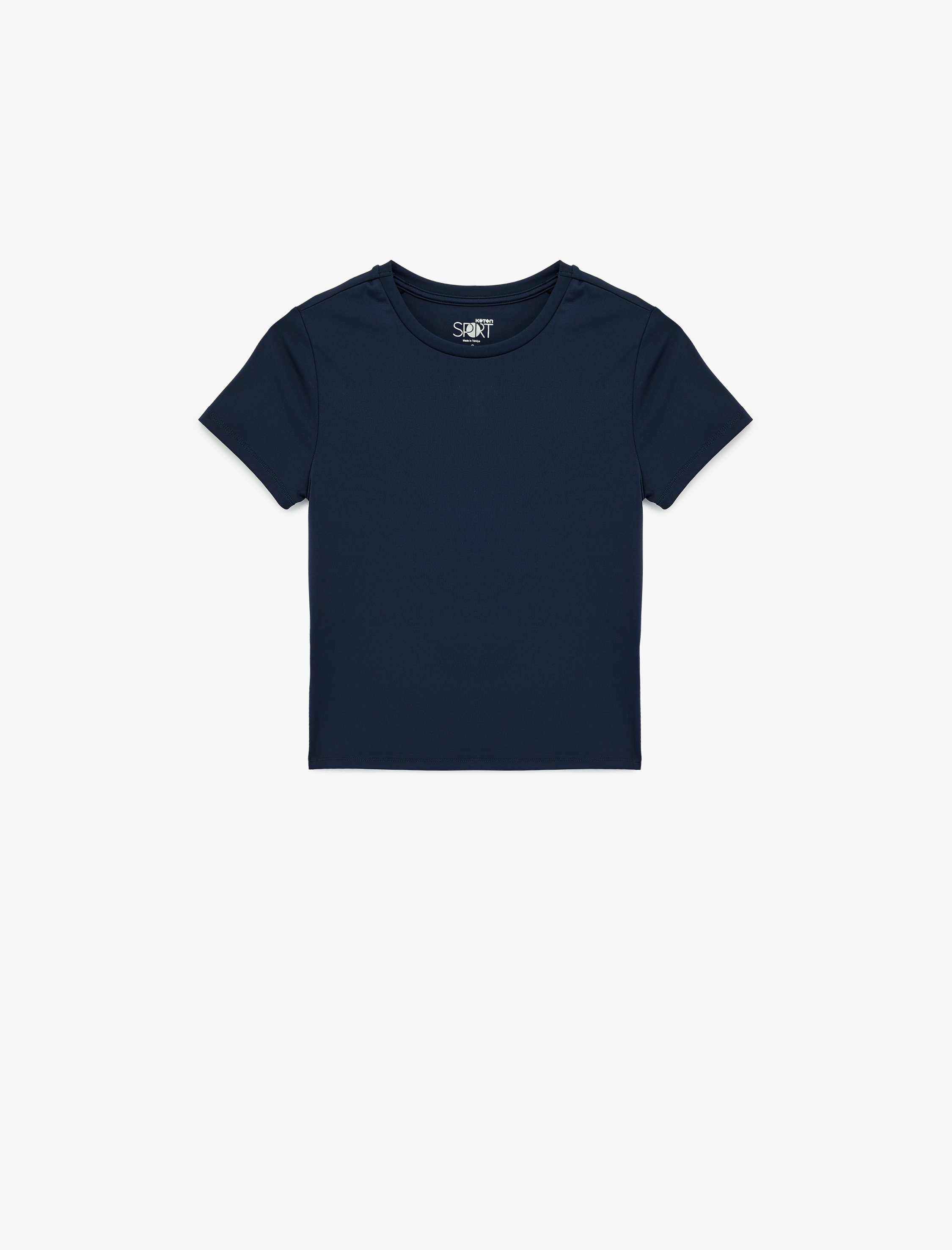   Slim Fit Kısa Kollu Bisiklet Yaka Spor Tişört