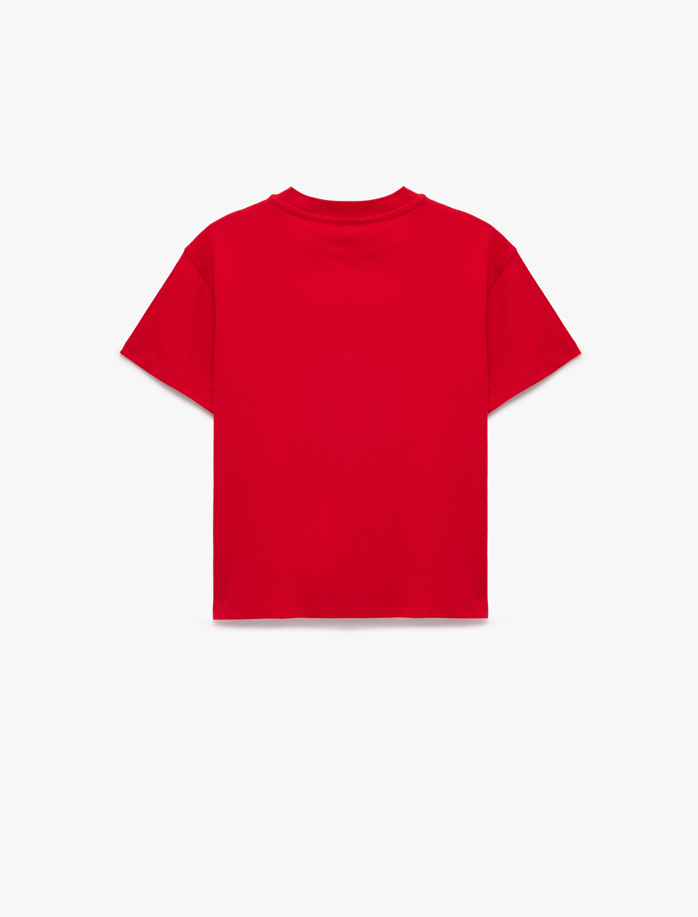  Erkek Çocuk Baskılı Kısa Kollu Bisiklet Yaka Pamuklu Oversize Tişört