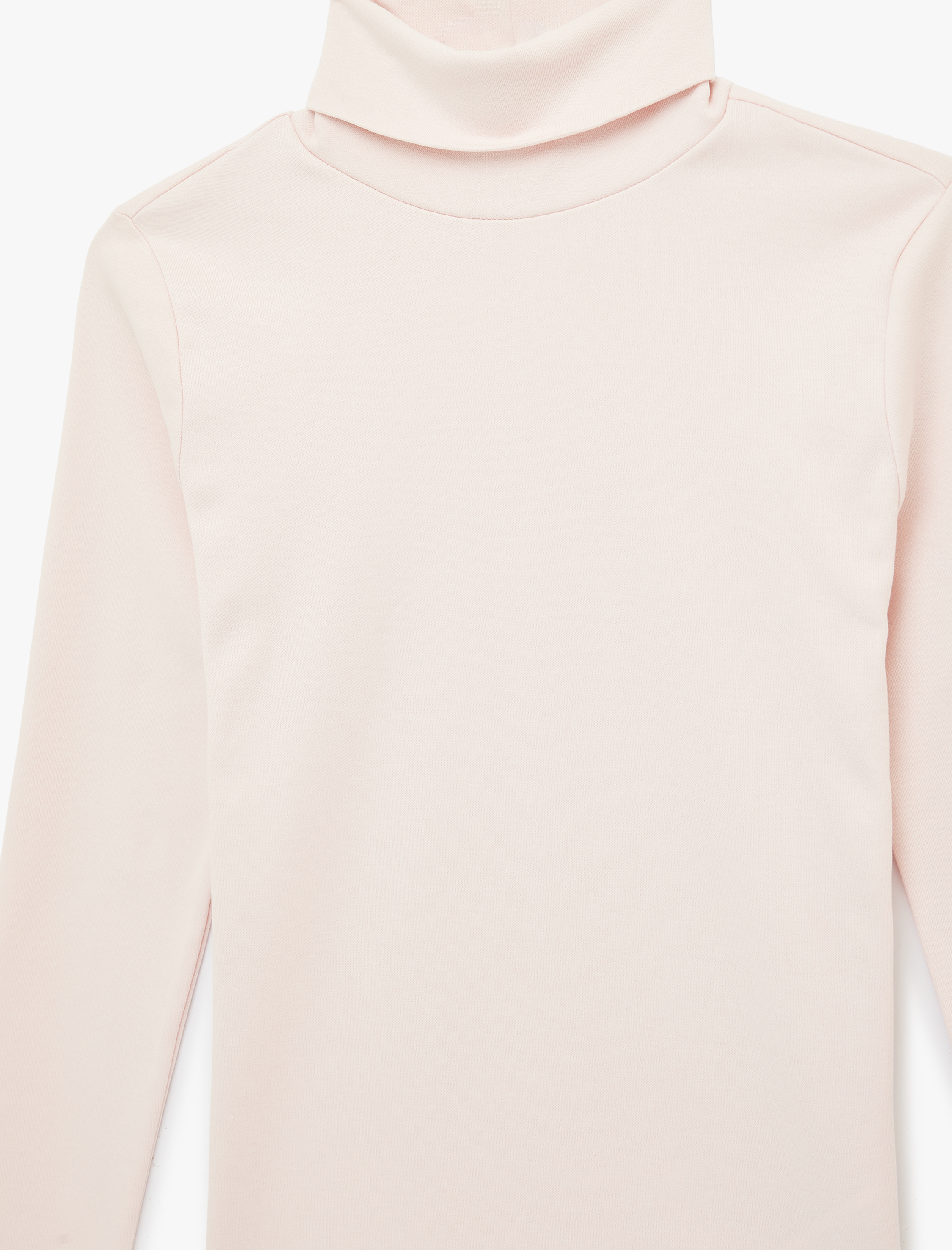   Pamuklu Slim Fit Uzun Kollu Dik Yaka Tişört