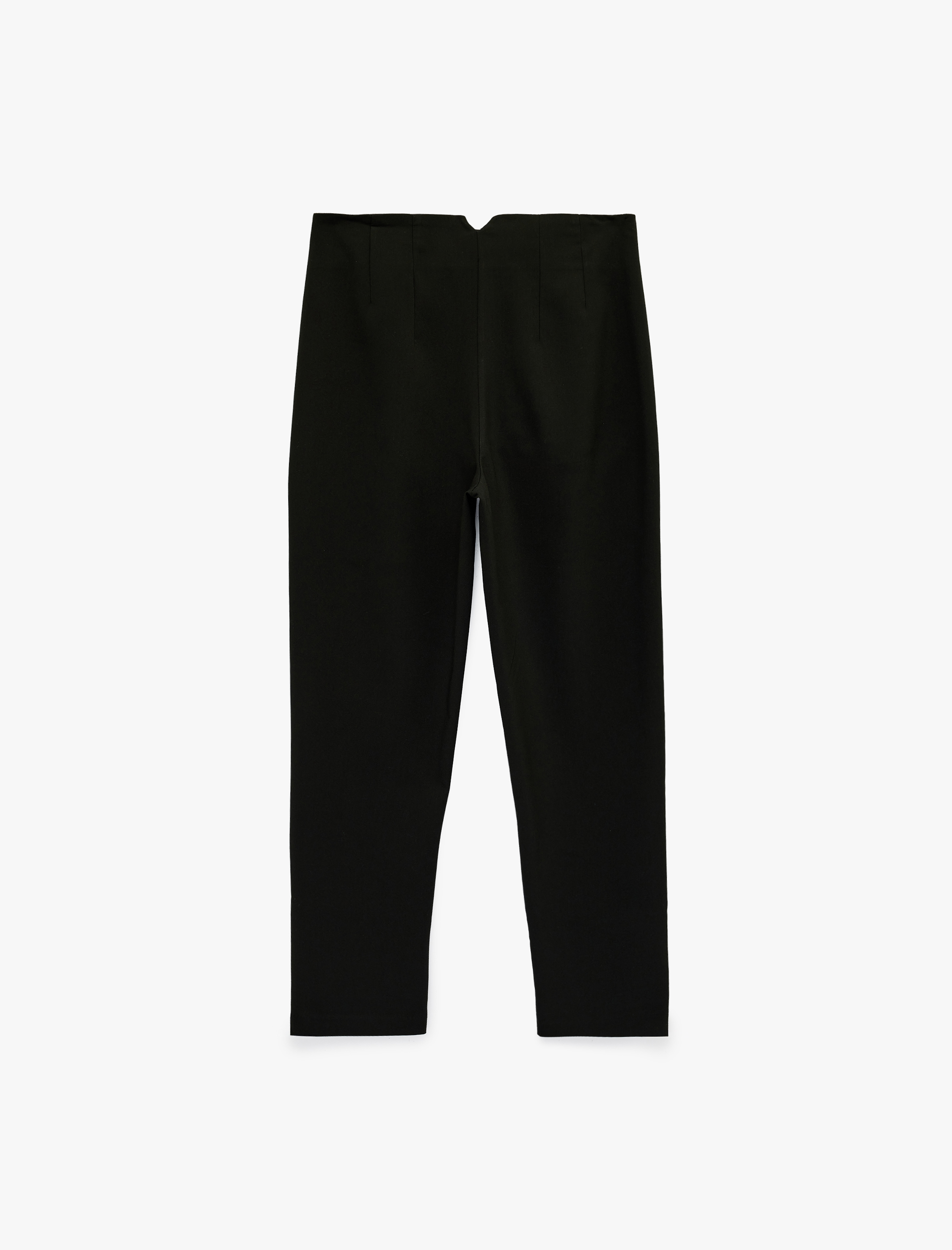   Viskon Karışımlı Ekstra Yüksek Bel Slim Fit Cigarette Pantolon