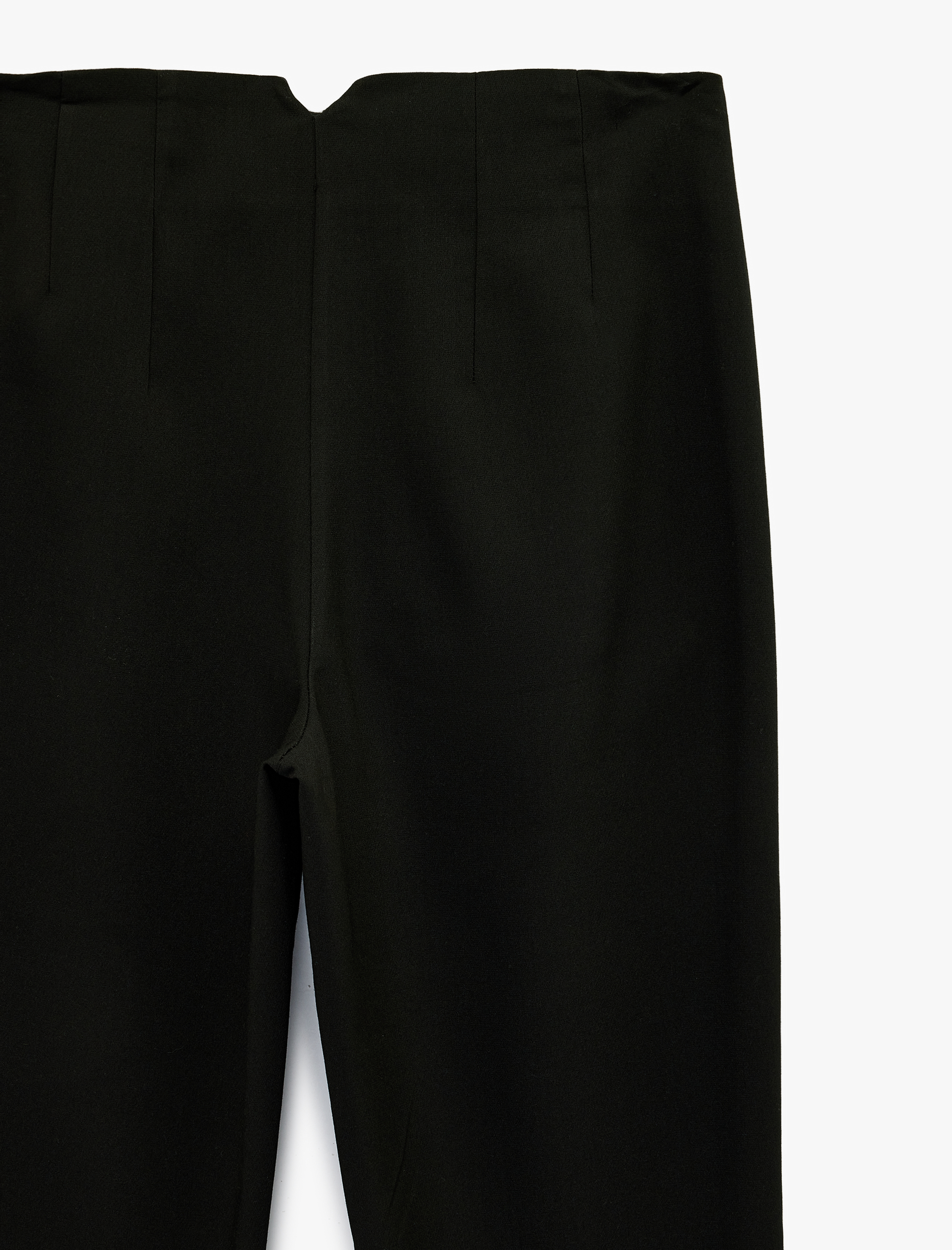   Viskon Karışımlı Ekstra Yüksek Bel Slim Fit Cigarette Pantolon