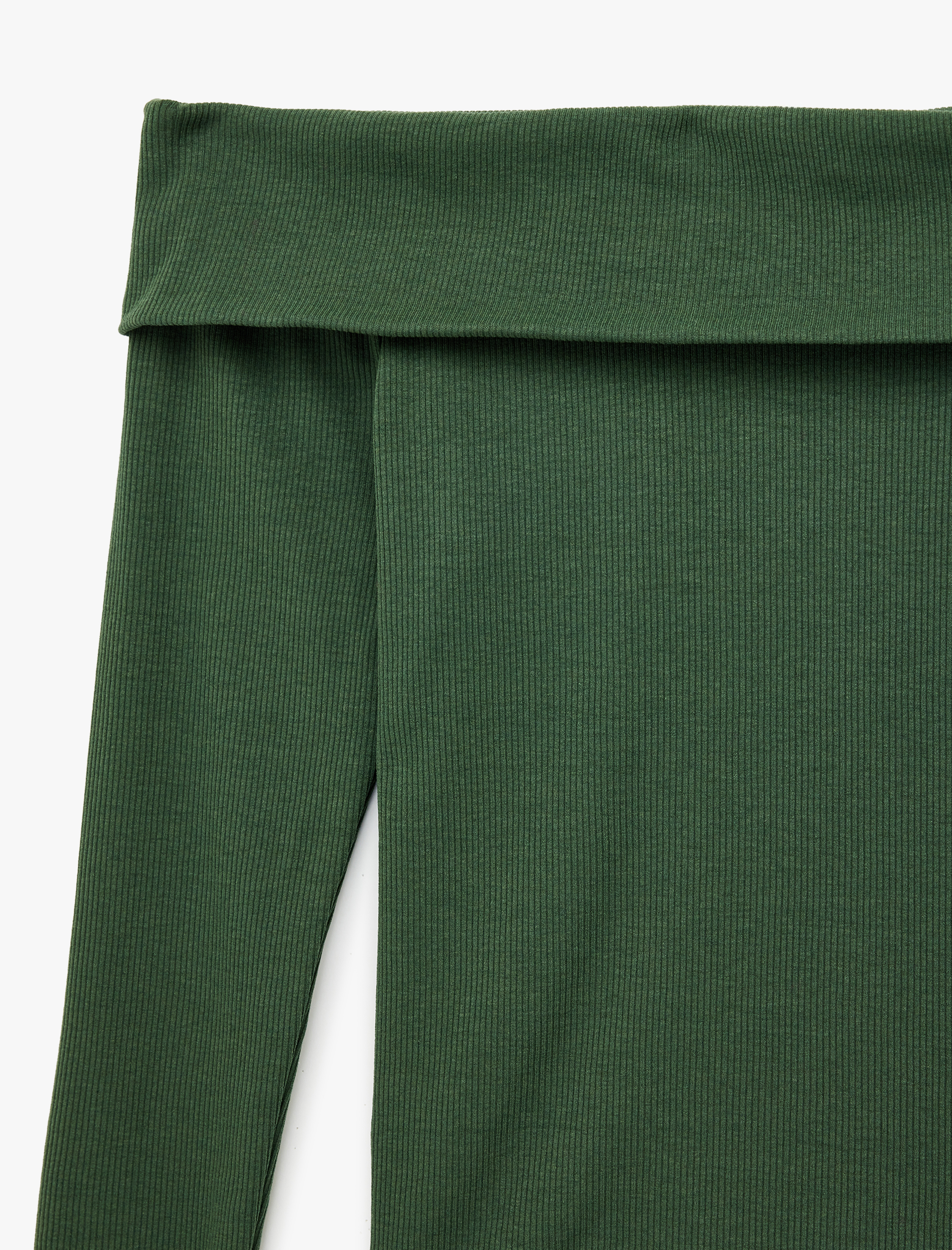   Kaşkorse Slim Fit Uzun Kollu Açık Omuz Tişört