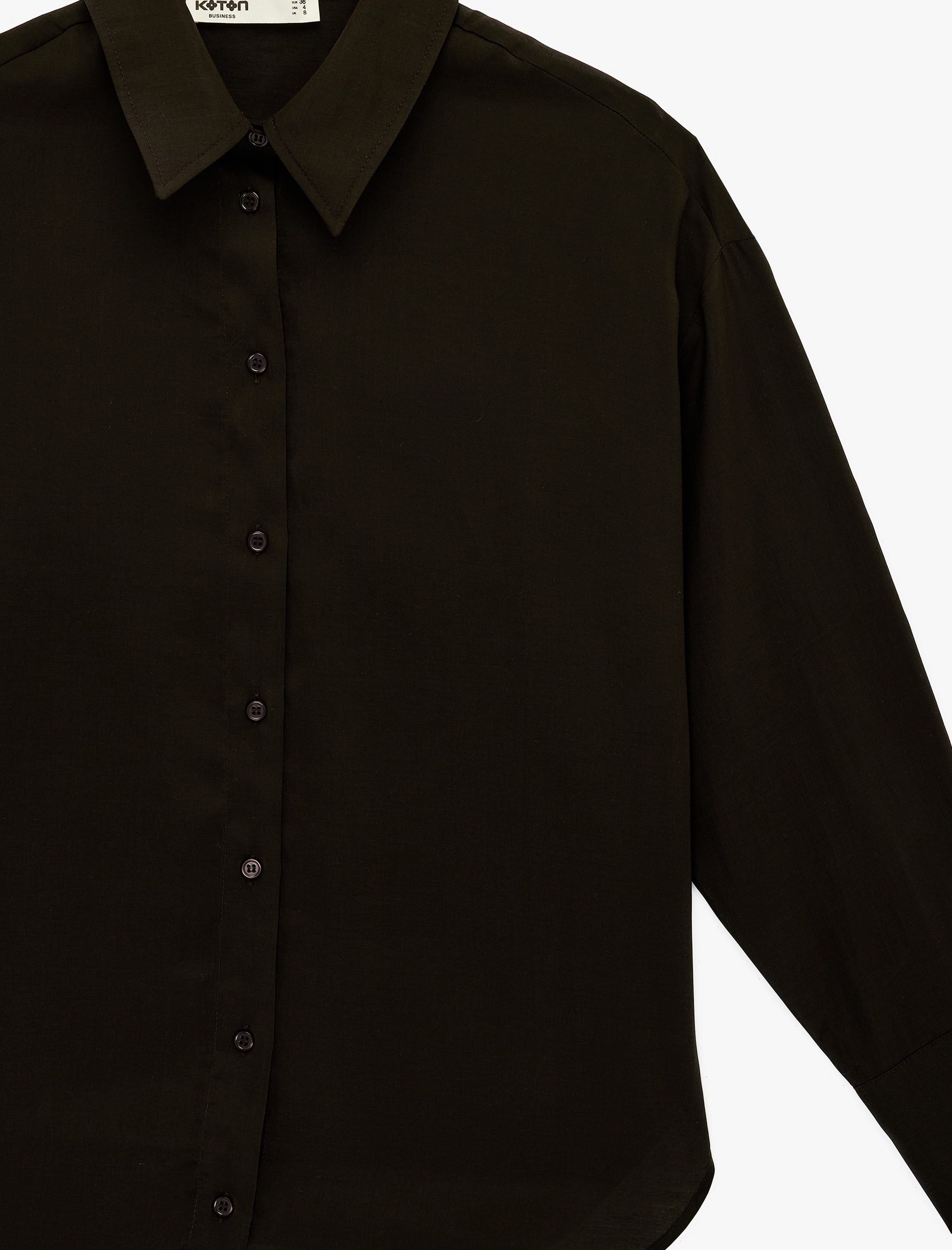   Regular Fit Klasik Yaka Düğmeli Uzun Kollu Gömlek