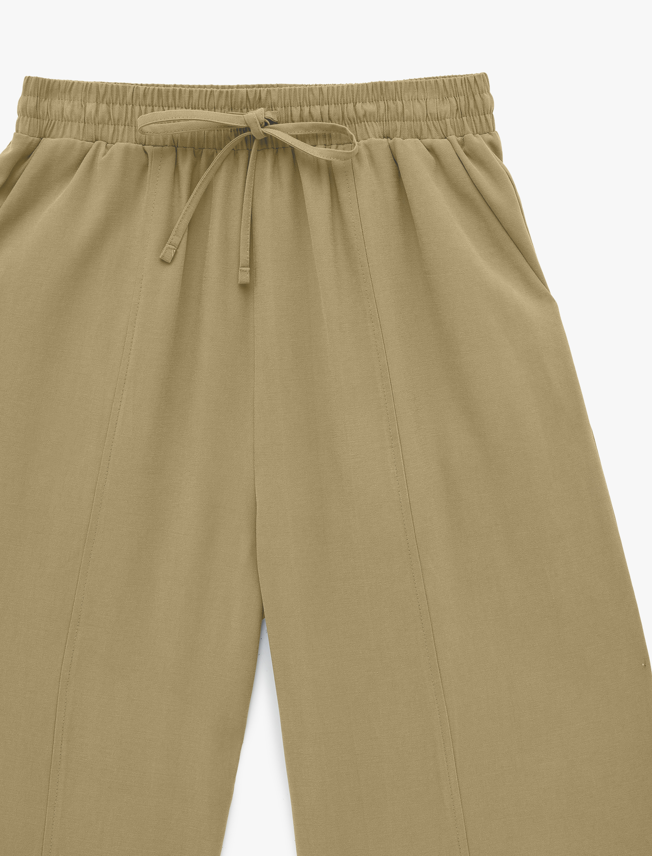   Beli Lastikli Viskon Kupro Kumaş Havuç Pantolon