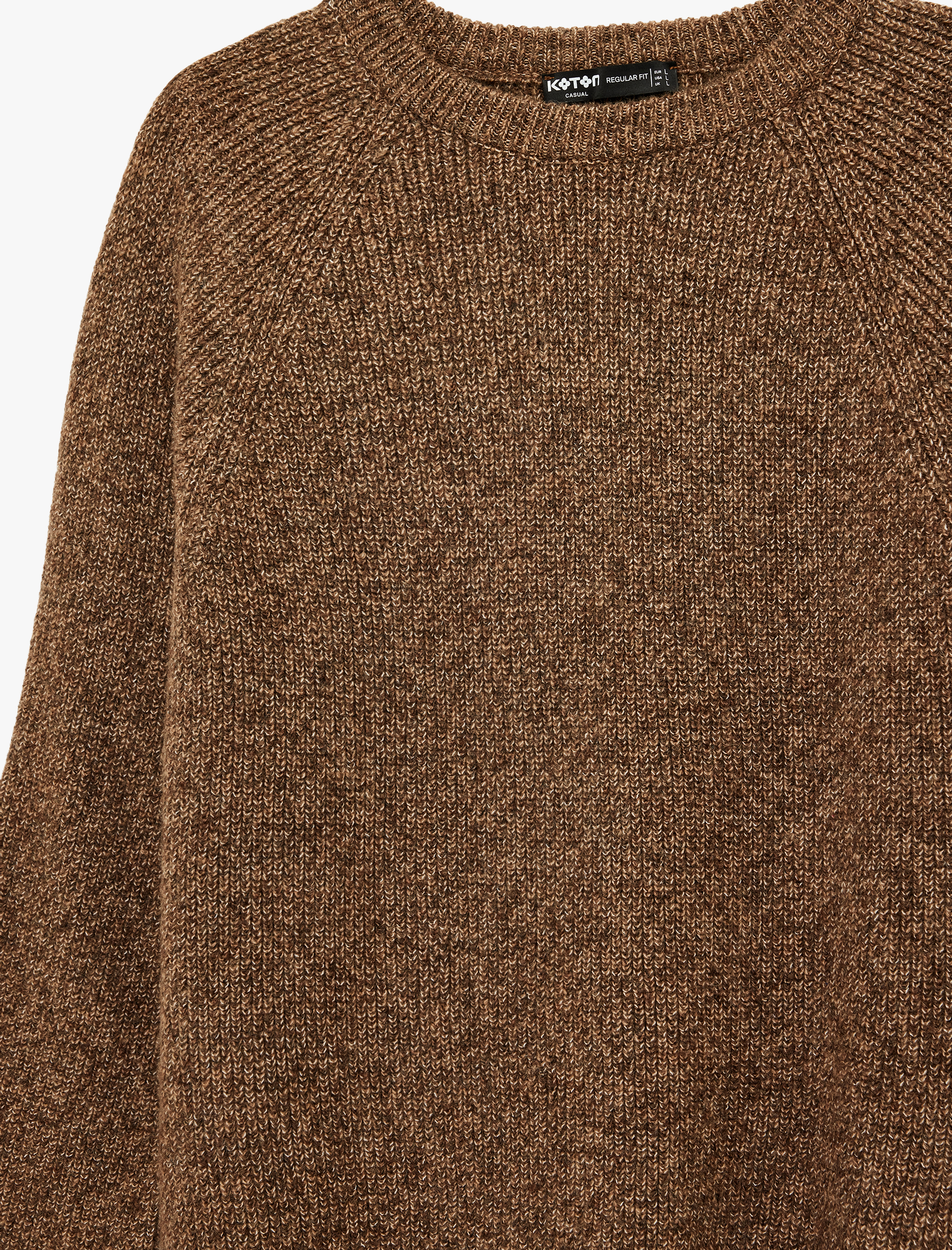   Regular Fit Uzun Kollu Bisiklet Yaka Triko Kazak