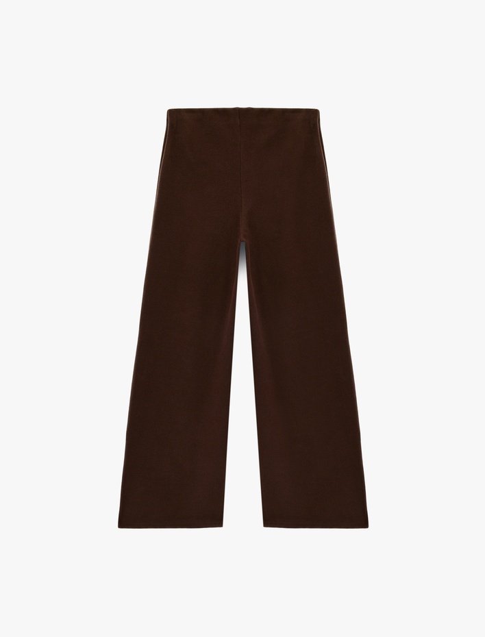  Standart Bel Geniş Paça Pantolon