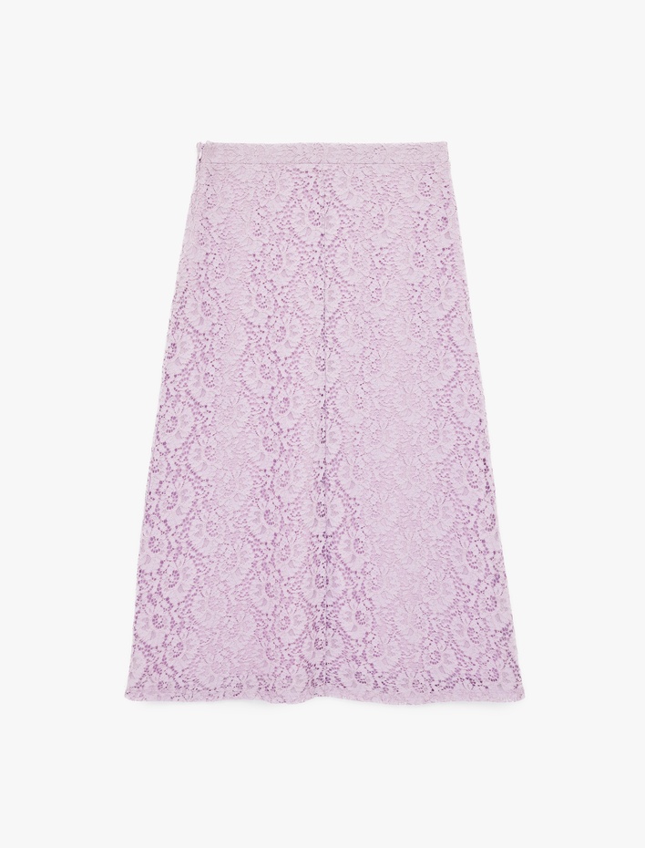  Çan Kesim Uzun Dantel Etek