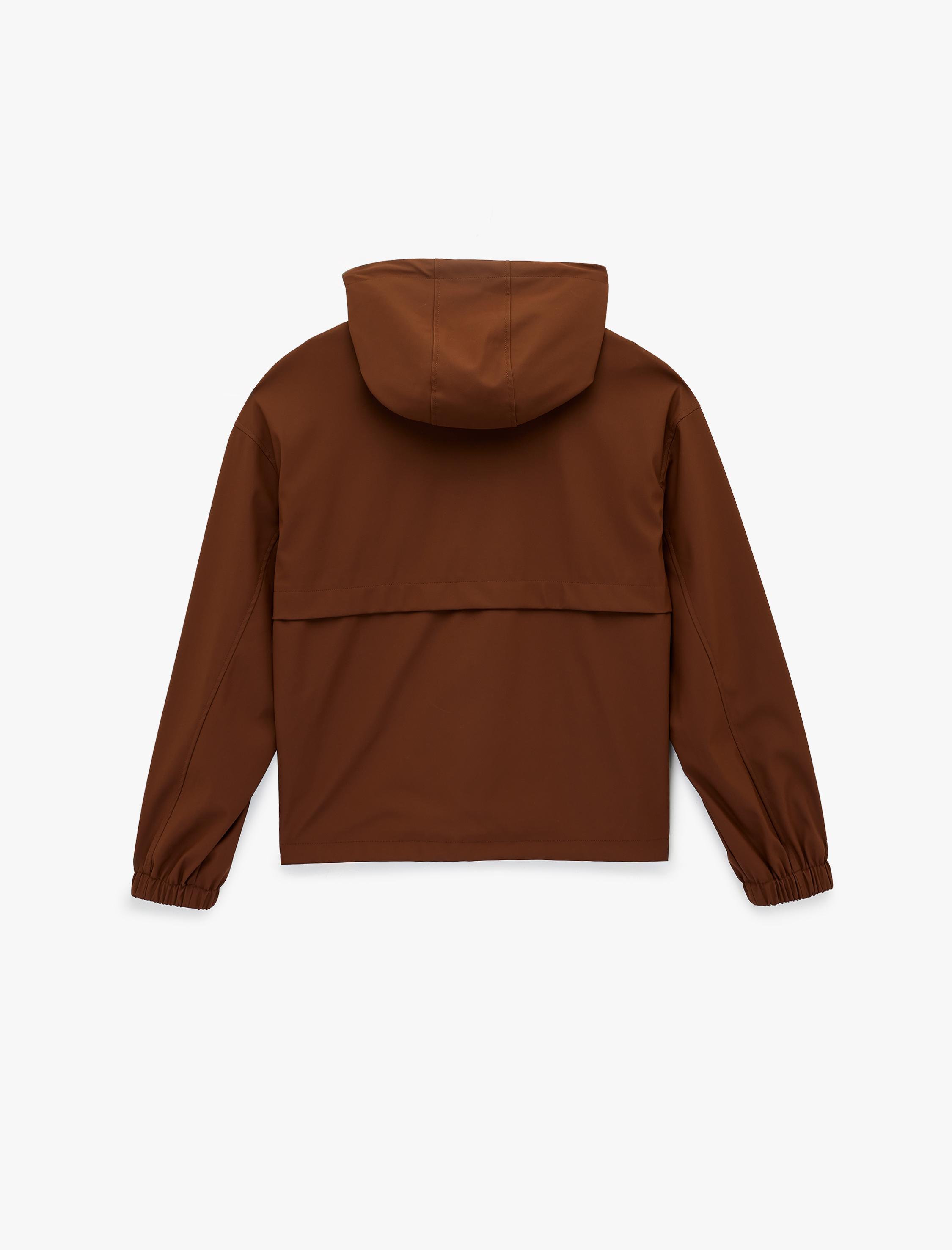   Fermuarlı Cepli Uzun Kollu Kapüşonlu Yağmurluk