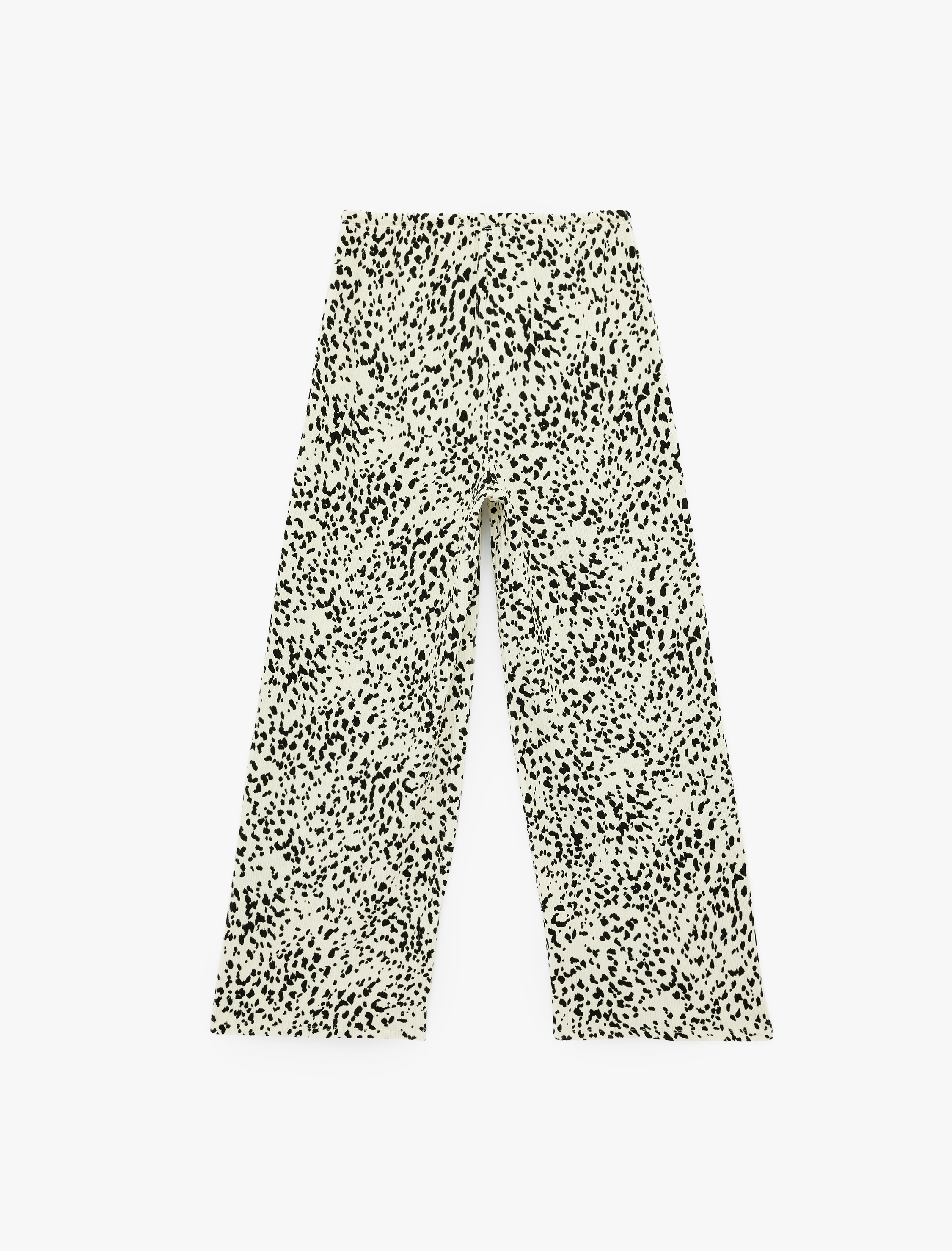   Bürümcük Kumaş Beli Bağcıklı Geniş Paça Bol Pantolon