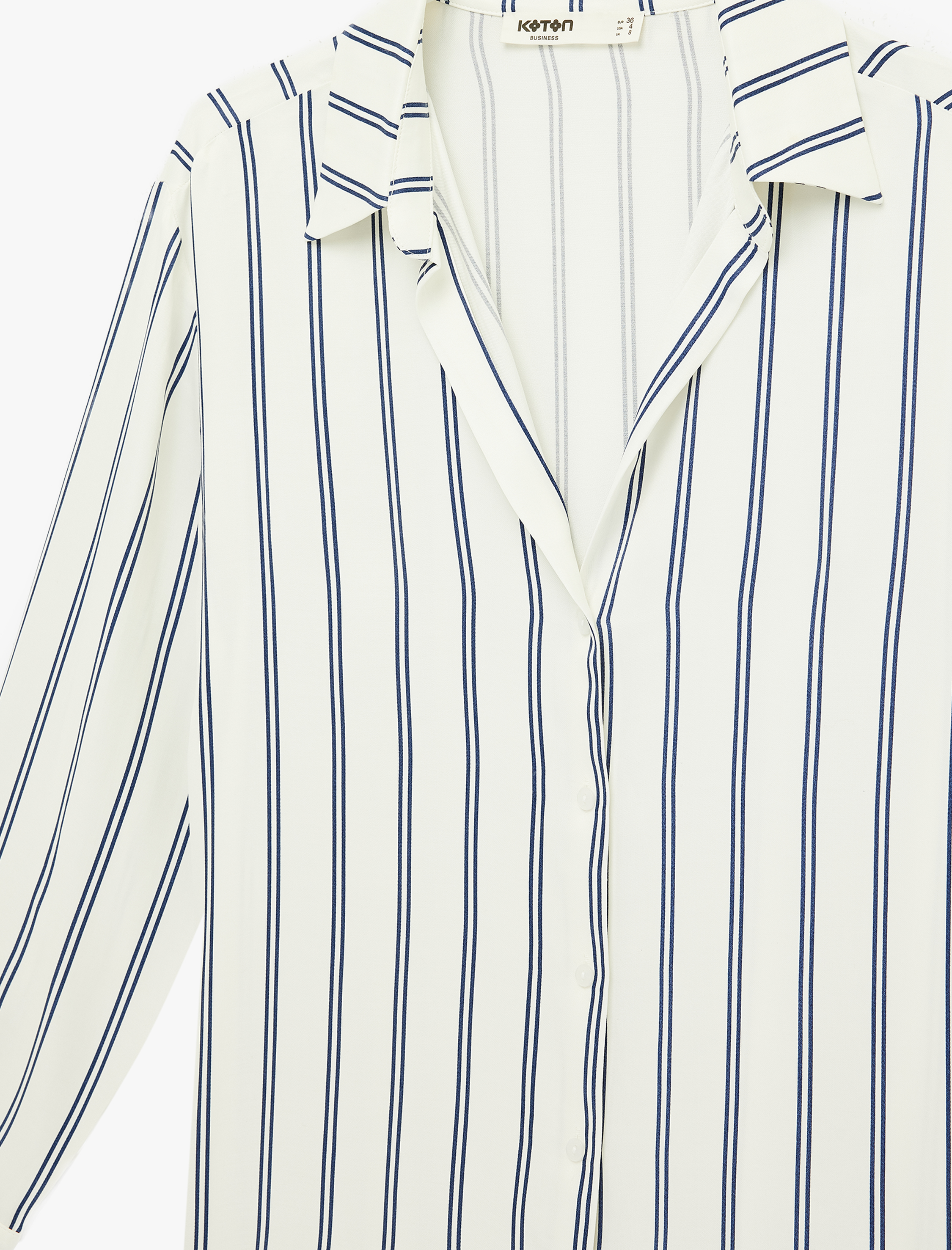   Rahat Kalıp Düğmeli Klasik Yaka Uzun Kollu Viskon Gömlek