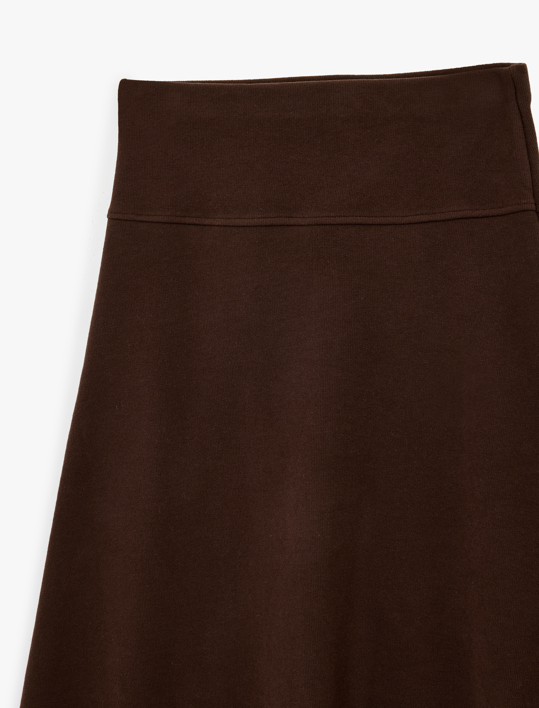   Dikiş Detaylı A Kesim Midi Etek