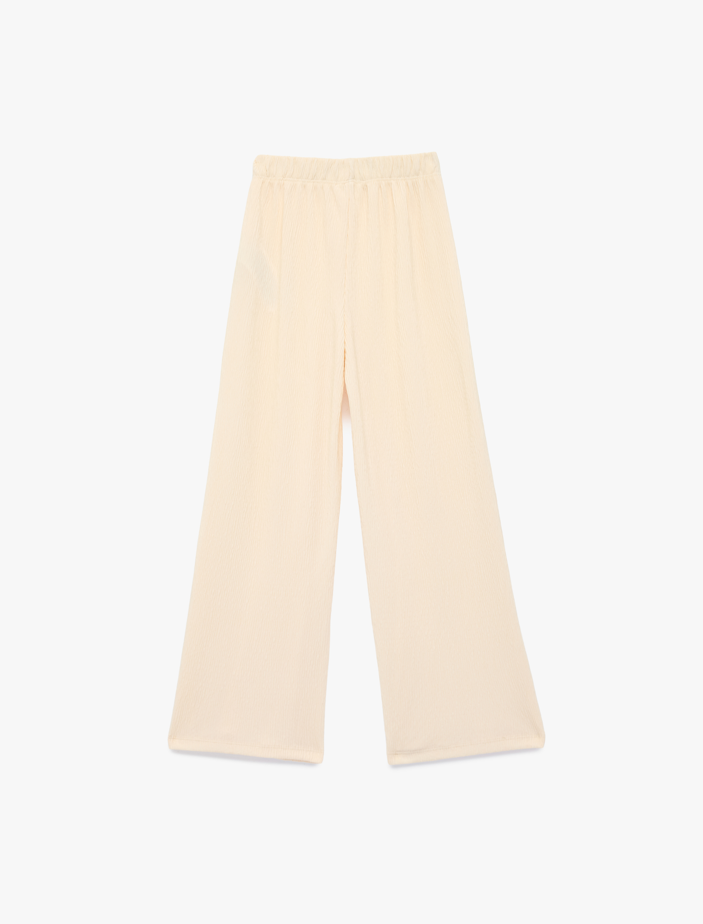  Kız Çocuk Beli Lastikli Rahat Kesim Basic Pantolon