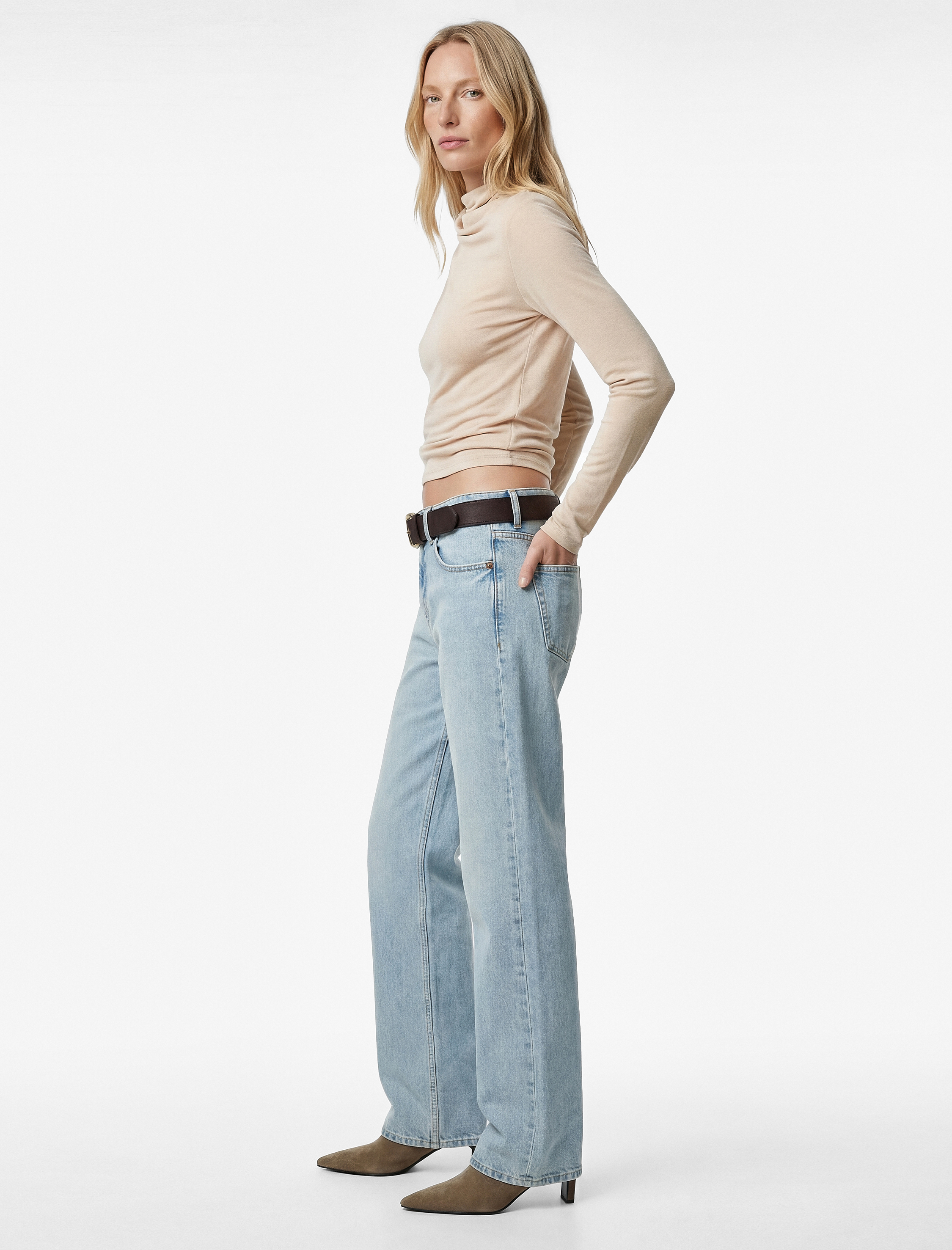   Koton X Sima Tarkan - Uzun Kollu Drapeli Çapraz Dik Yaka Body