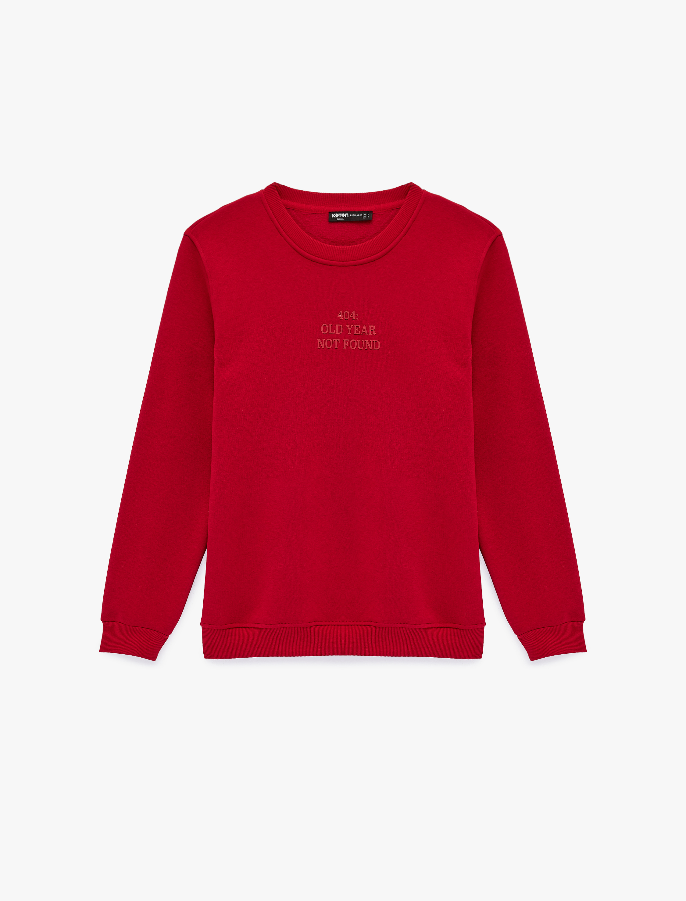   Uzun Kollu Şardonlu Yarım Fermuarlı Sweatshirt