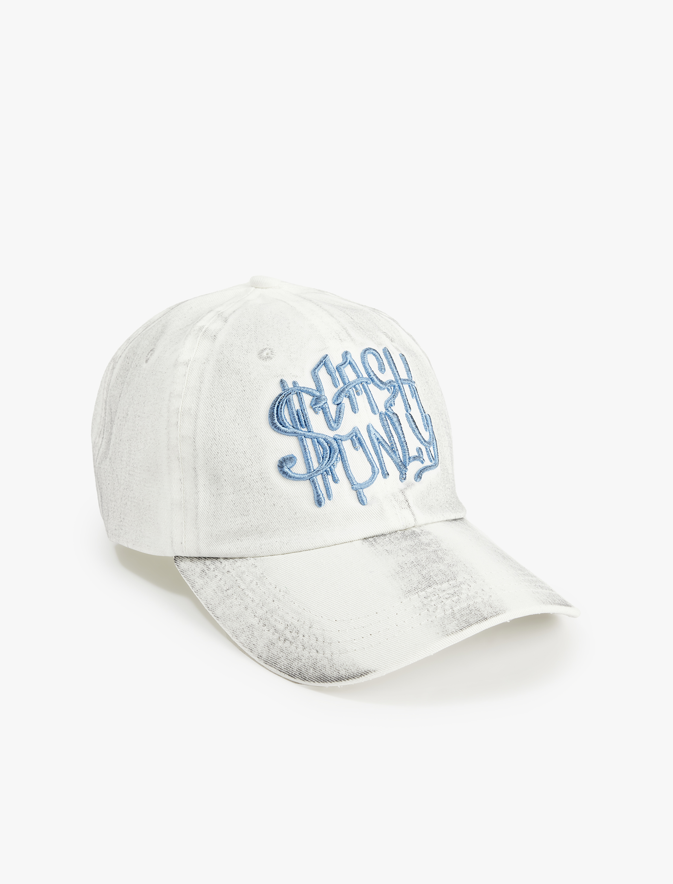  Erkek Pamuklu Yıkamalı İşlemeli Kep Şapka