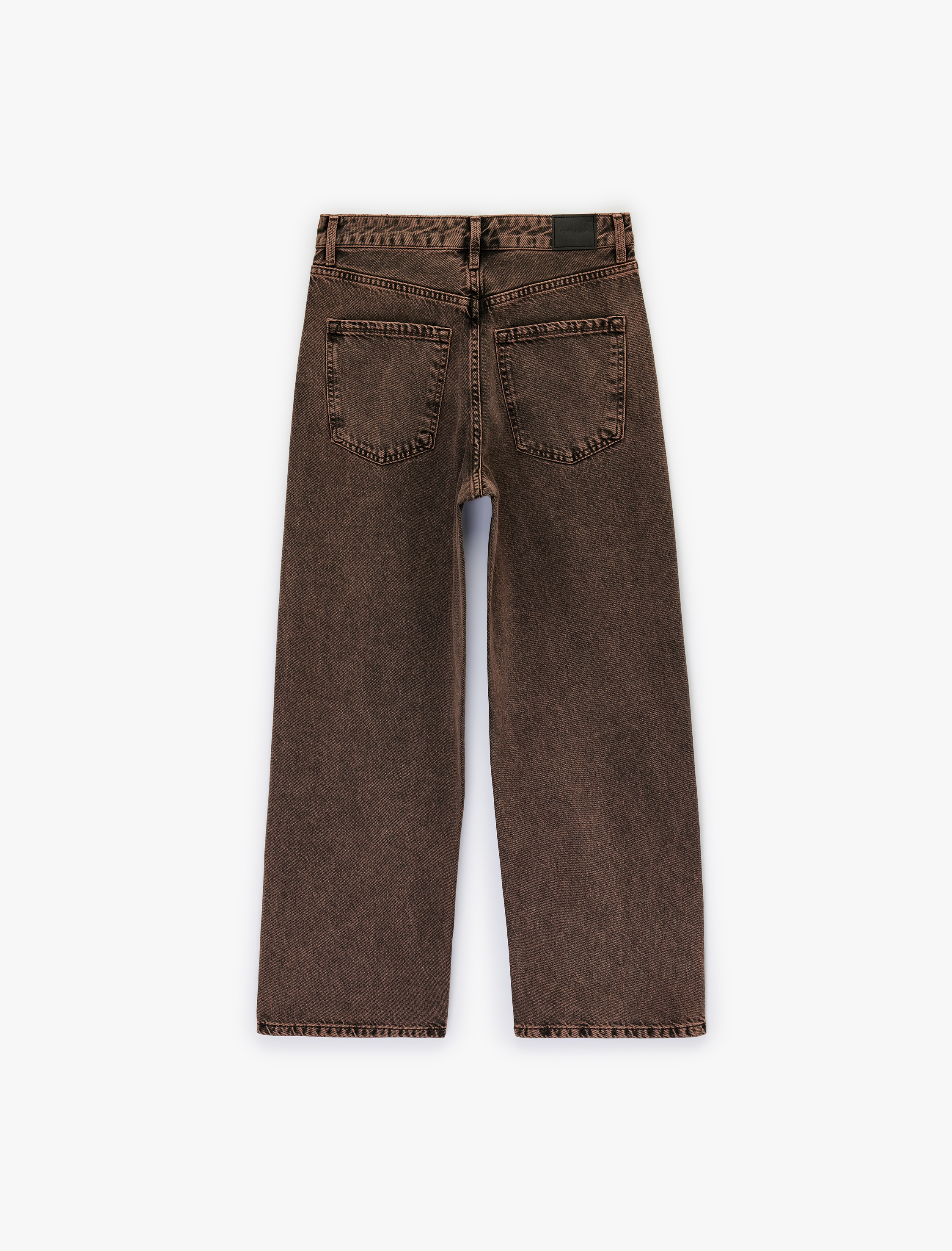   Rahat Kalıp Yıkamalı Düğmeli Cepli Baggy Denim Pantolon - Baggy Jeans