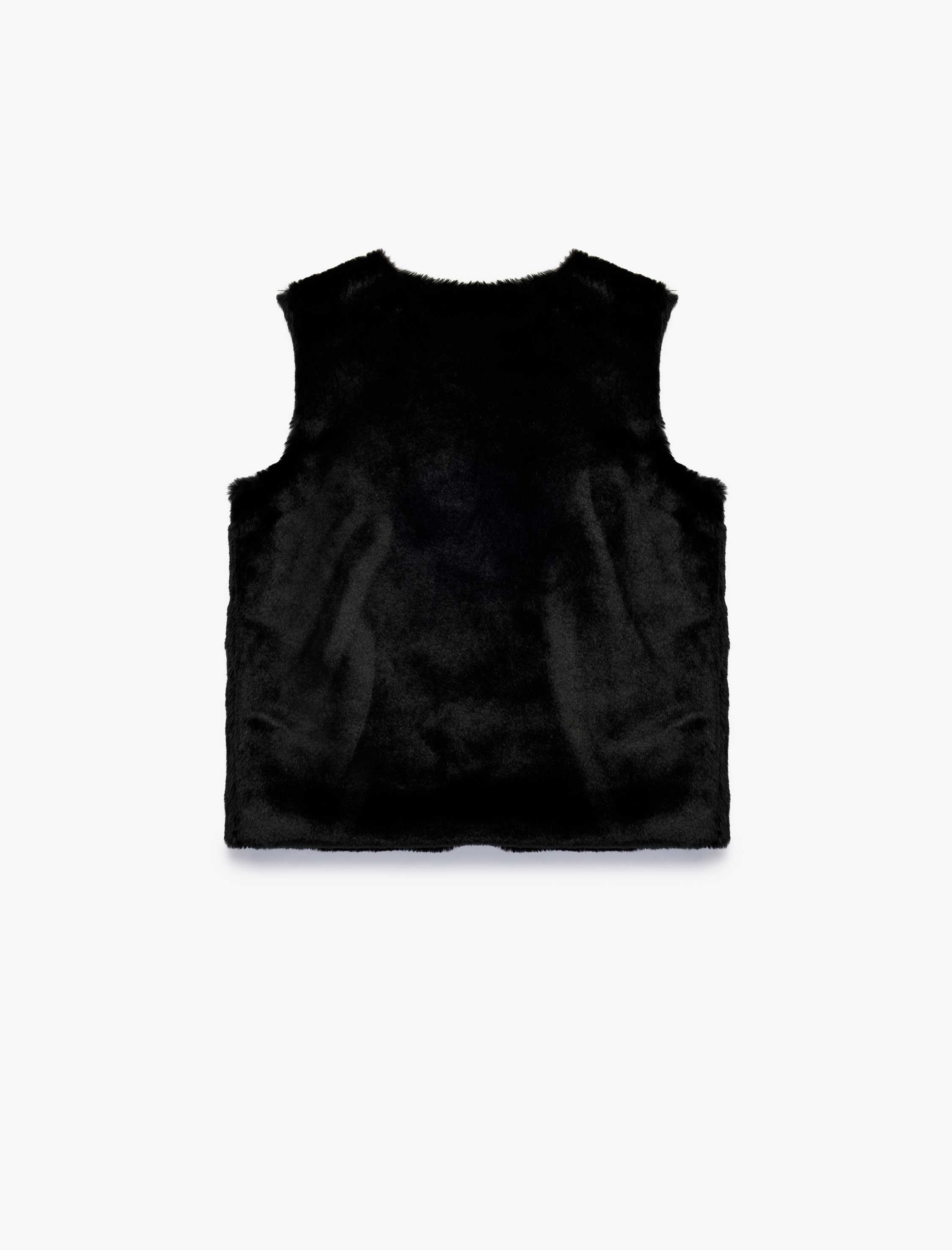  Kız Bebek Kolsuz Bisiklet Yaka Suni Kürk Yelek