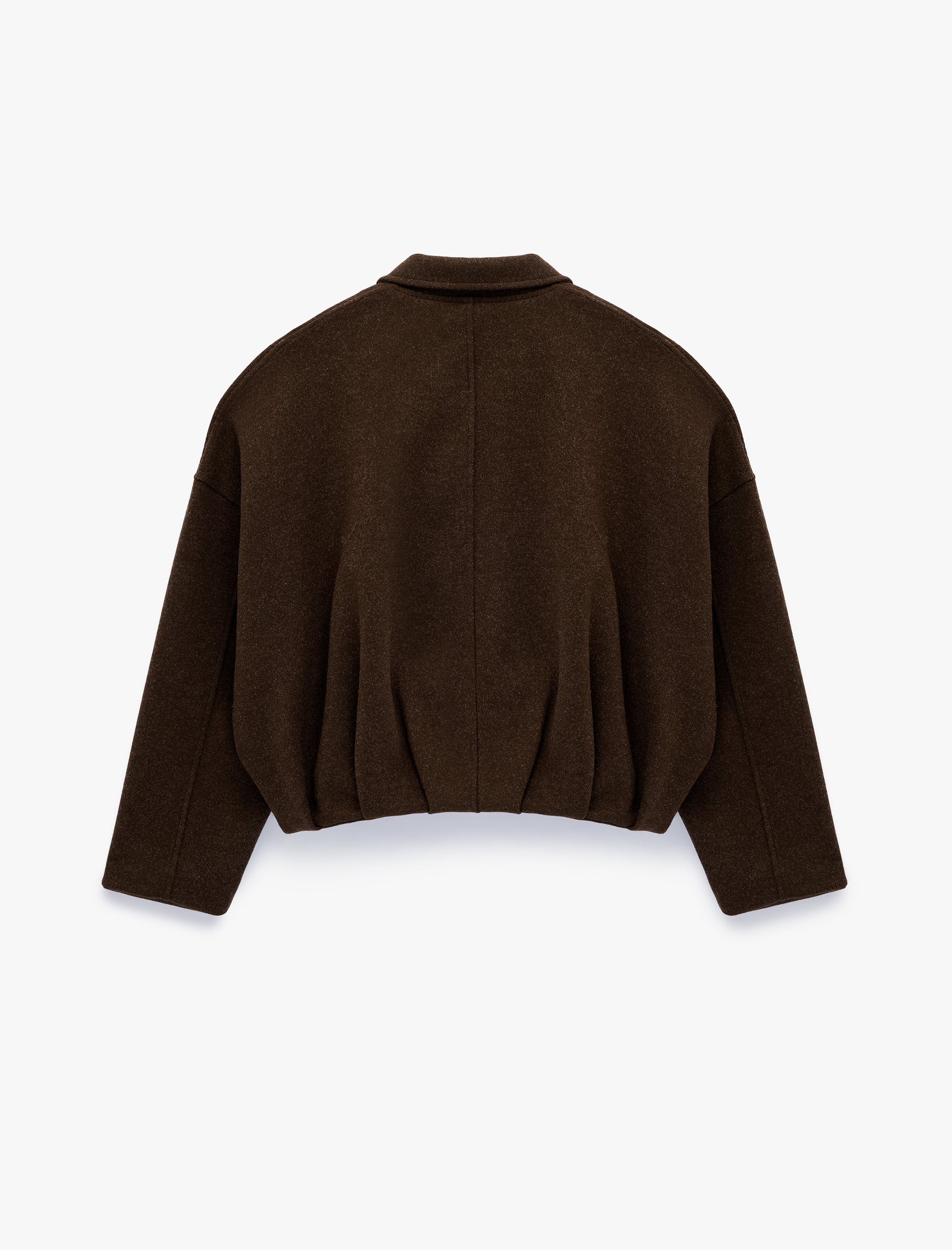   Fermuarlı Uzun Kollu Klasik Yaka Bomber Ceket