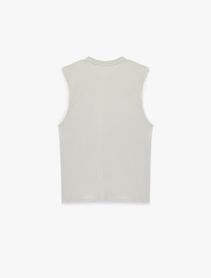  Regular Fit Kolsuz Bisiklet Yaka Pamuklu Basic Atlet