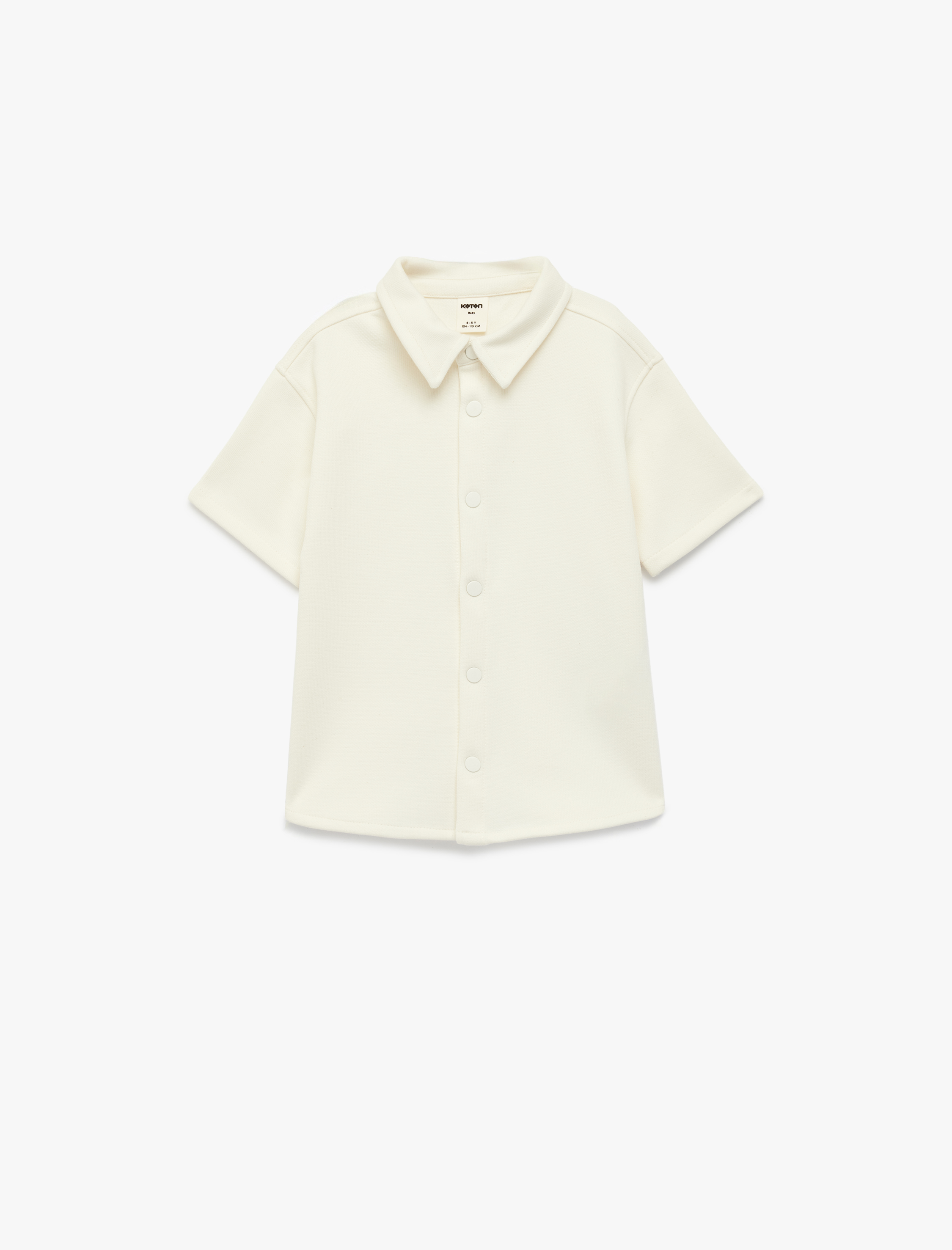  Erkek Bebek Kısa Kollu Cepli Oversize Basic Polo Yaka Tişört