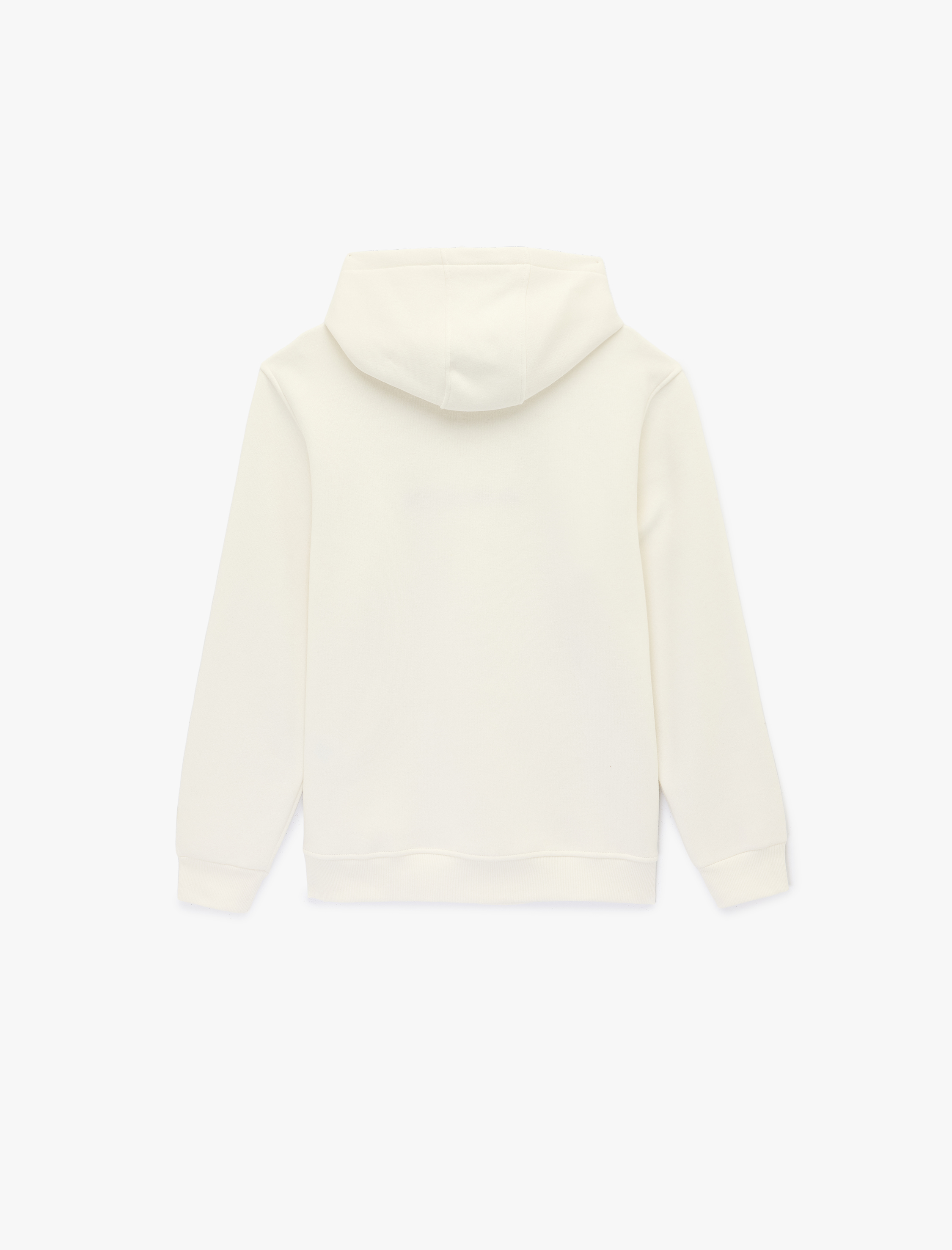   Uzun Kollu Kanguru Cepli Şardonlu Yılbaşı Temalı Nakışlı Kapşonlu Sweatshirt