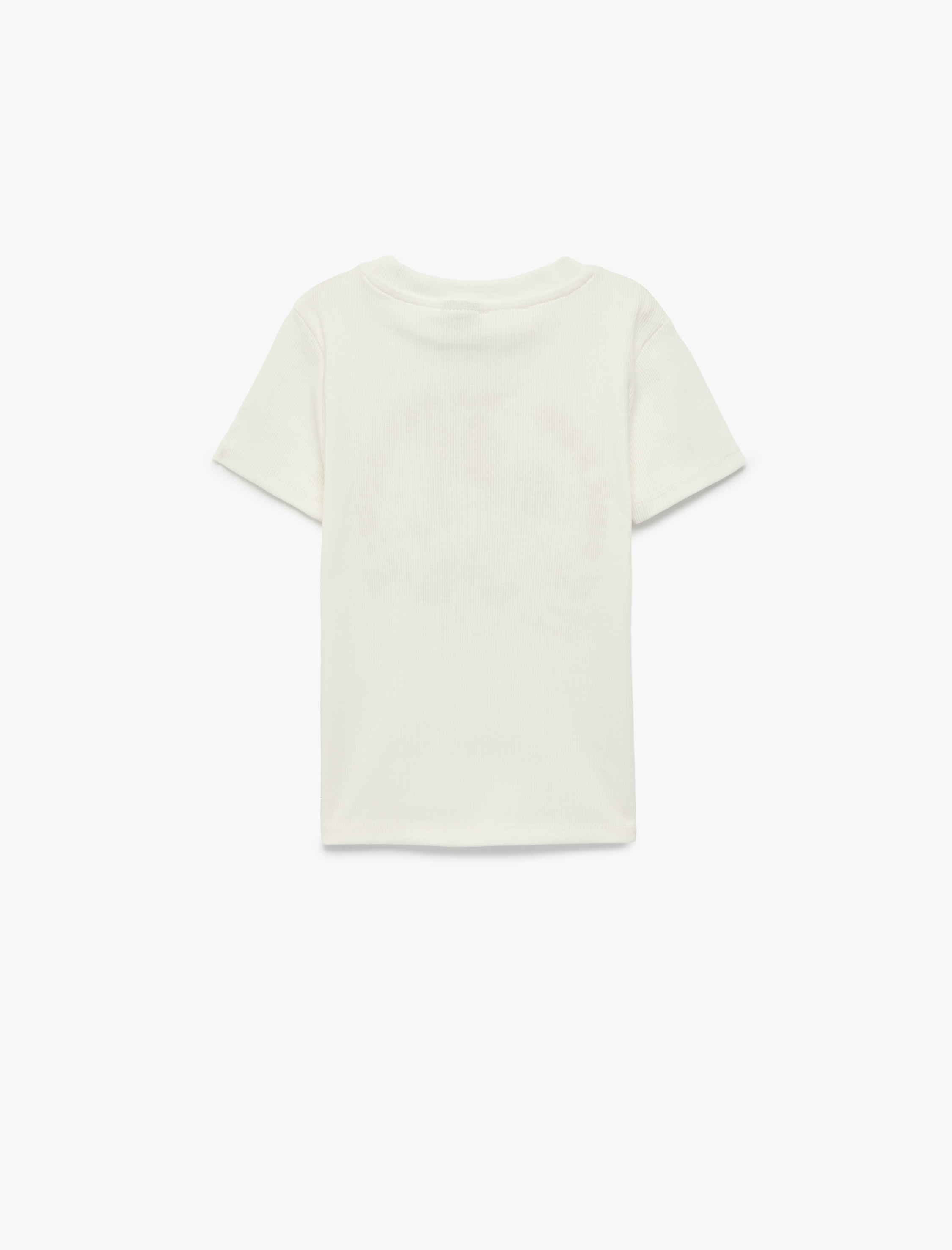  Kız Çocuk Minnie Mouse Baskılı Kısa Kollu Bisiklet Yaka Pamuklu Lisanslı Tişört