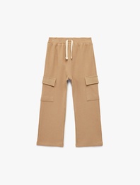 Pamuklu Cep Detaylı Kargo Cepli Eşofman Altı