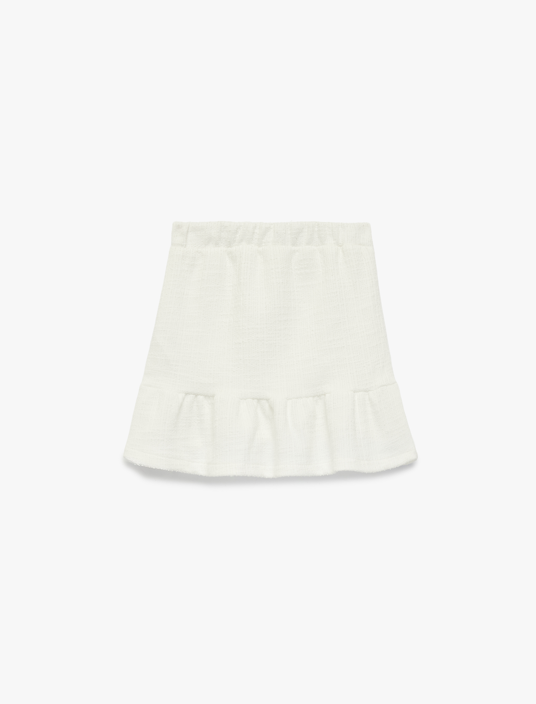  Kız Çocuk Beli Lastikli Rahat Kalıp Diz Üstü Pileli Etek