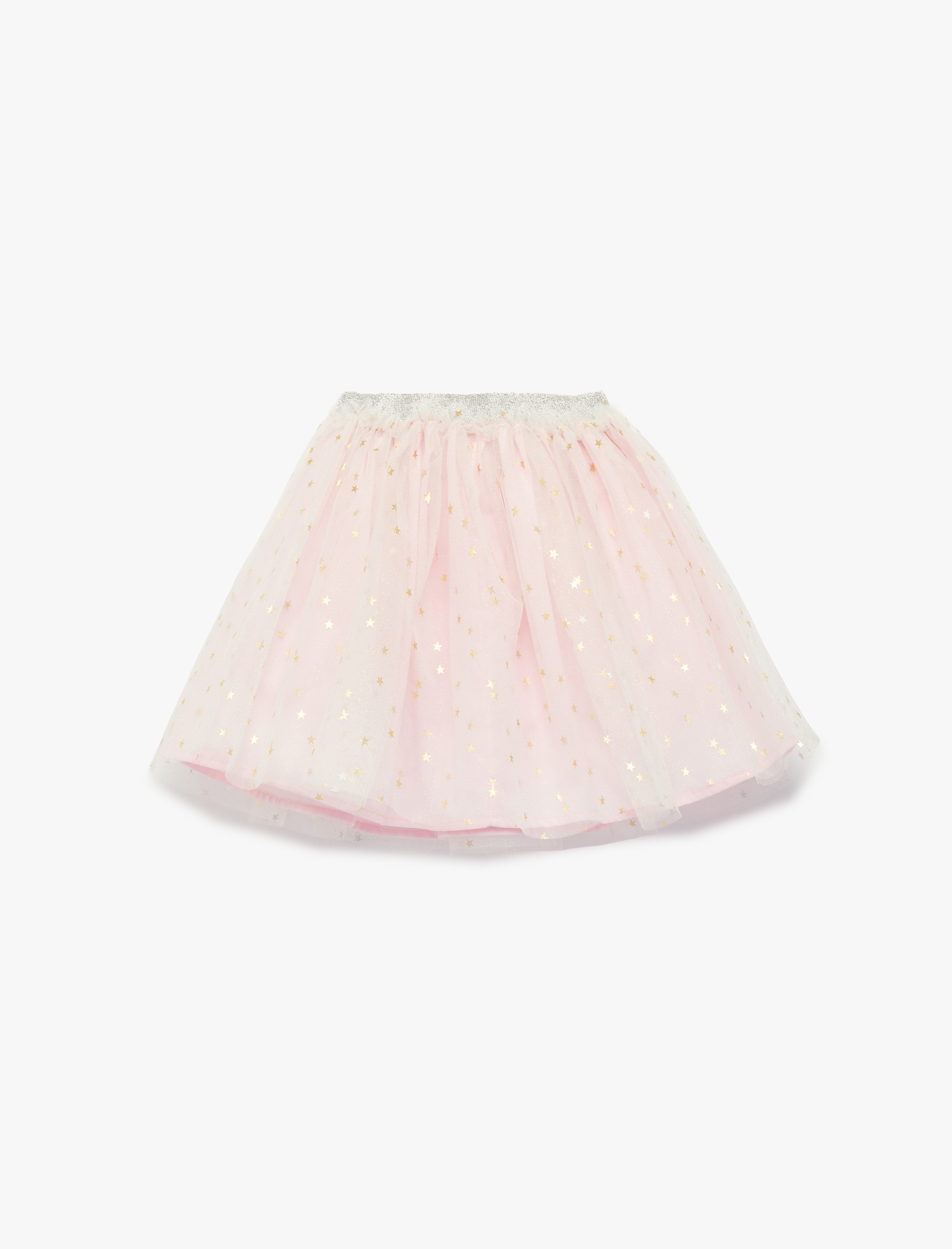  Kız Bebek Parlak Yıldız Desenli Beli Lastikli Tütü Etek