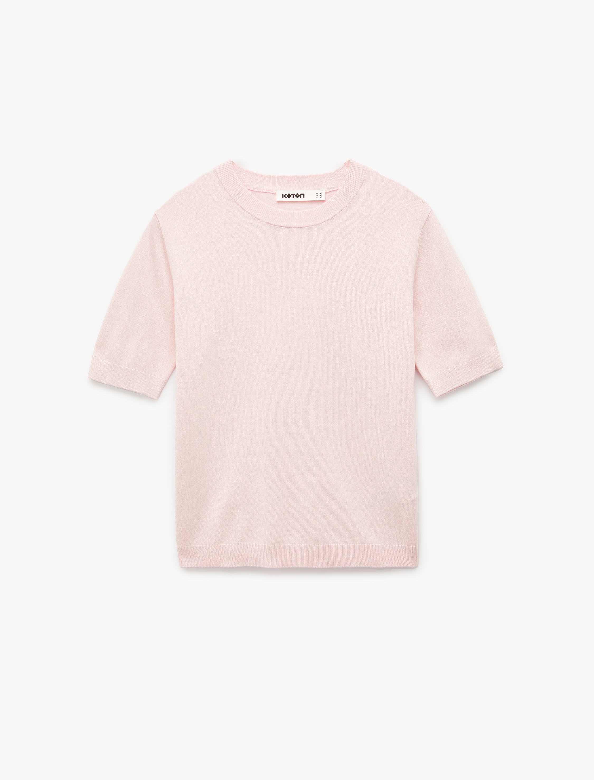   Bisiklet Yaka Kısa Kollu Triko Kazak