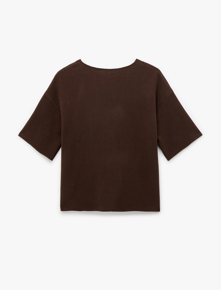  Regular Fit Kısa Kollu Bisiklet Yaka Basic Tişört